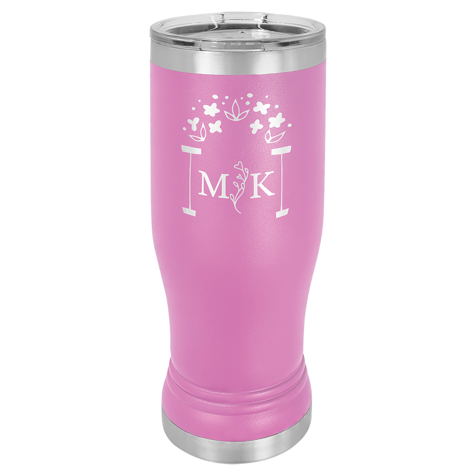 Polar Camel 14 oz. Light Purple Pilsner Tumbler with Standard Lid
