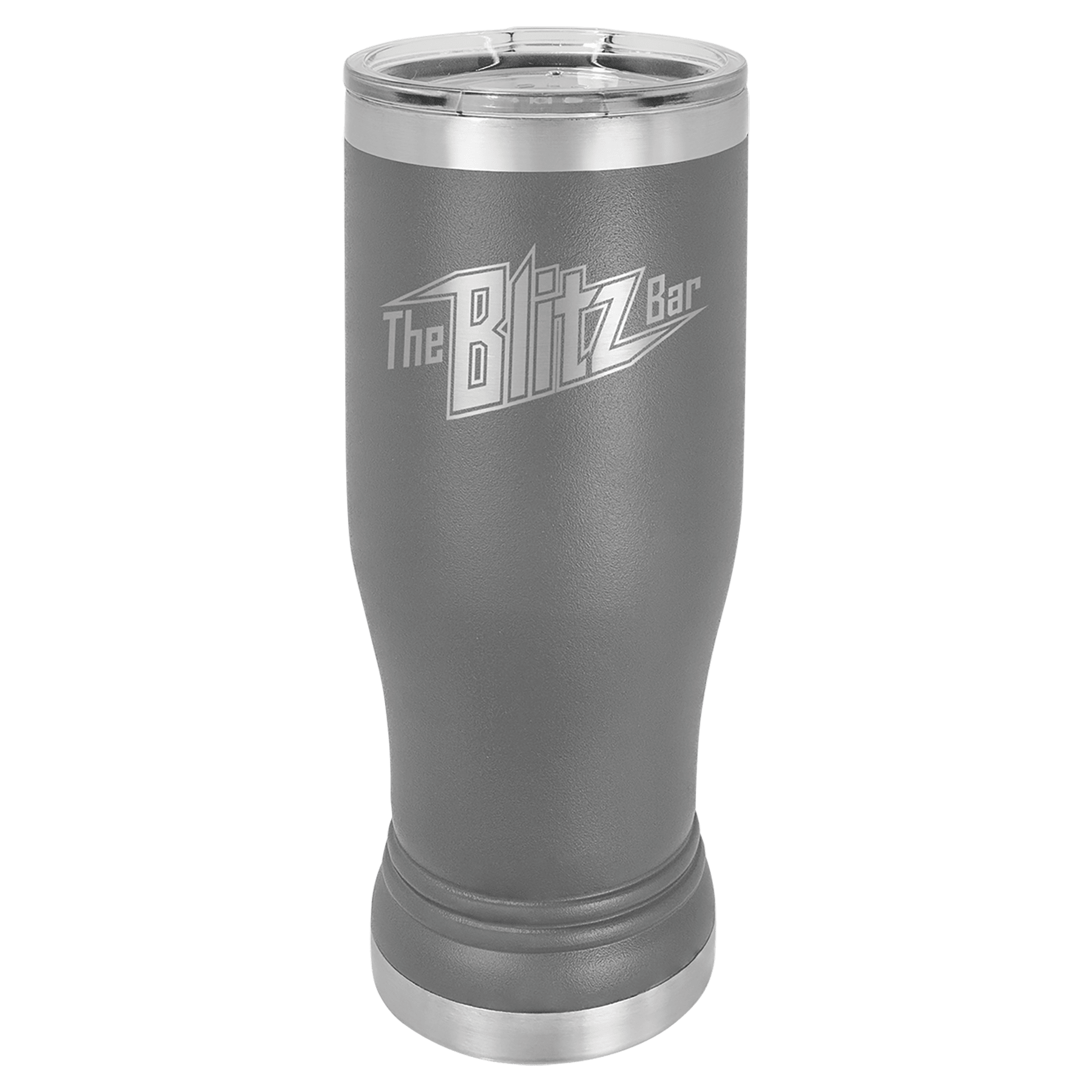 Polar Camel 14 oz. Dark Gray Pilsner Tumbler with Standard Lid