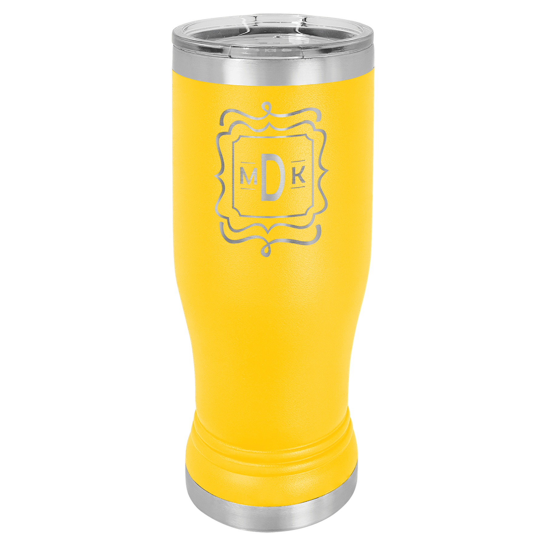 Polar Camel 14 oz. Yellow Pilsner Tumbler with Standard Lid