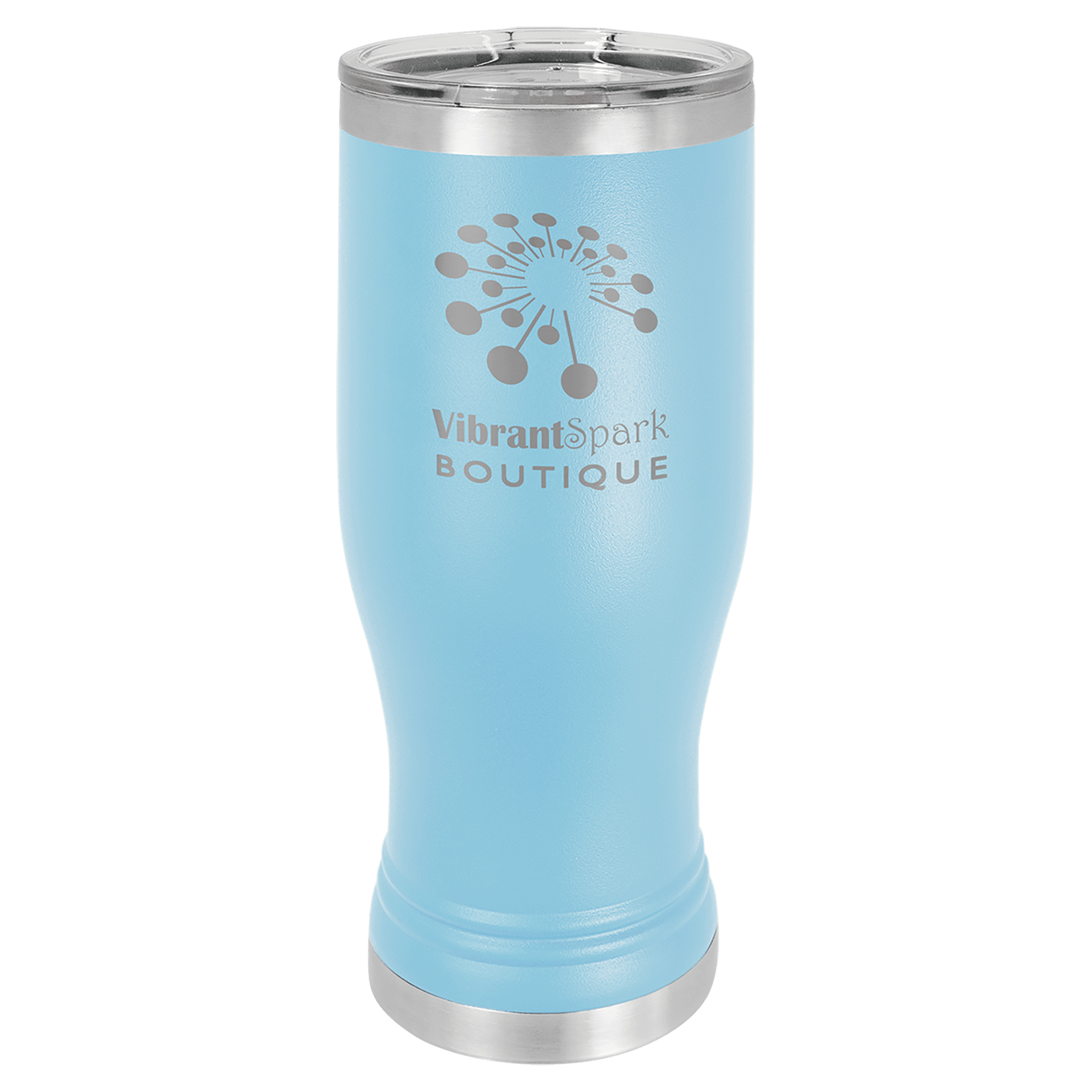 Polar Camel 20 oz. Light Blue Pilsner Tumbler with Standard Lid
