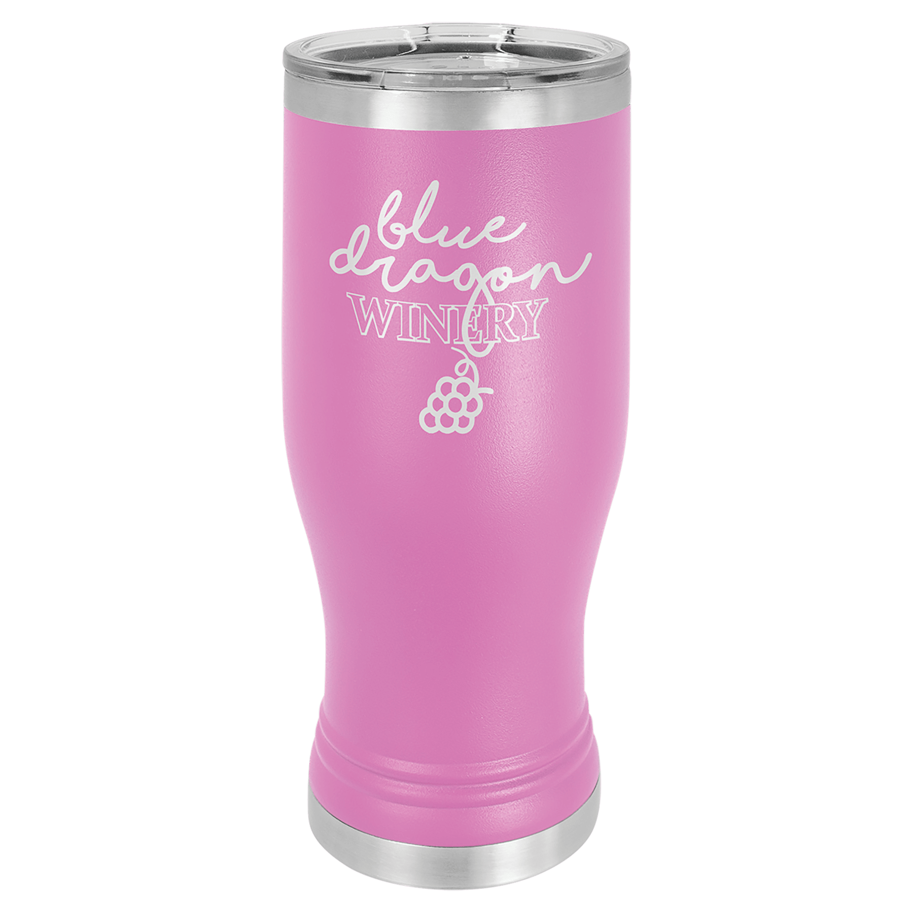 Polar Camel 20 oz. Light Purple Pilsner Tumbler with Standard Lid