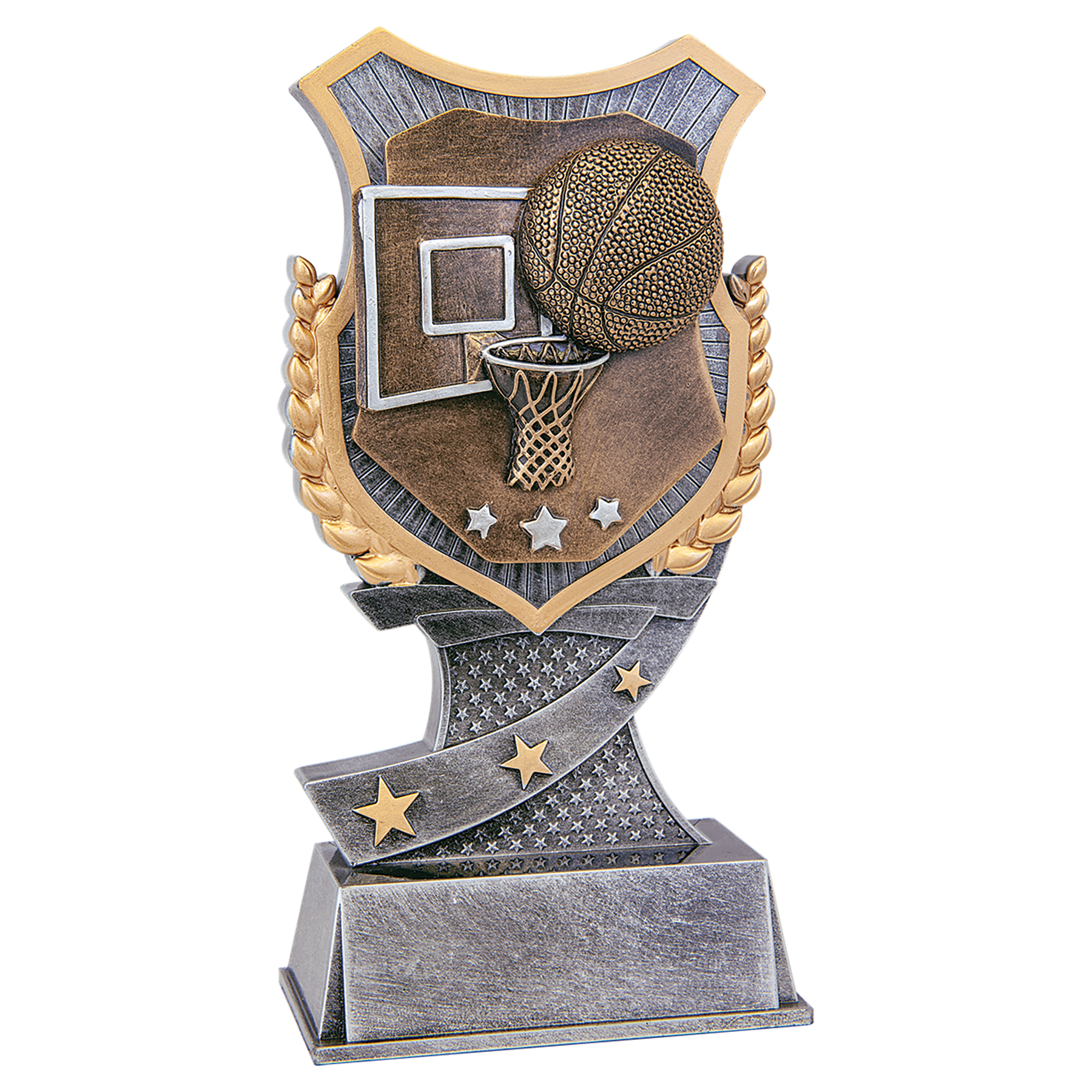 7" Basketball Shield Award