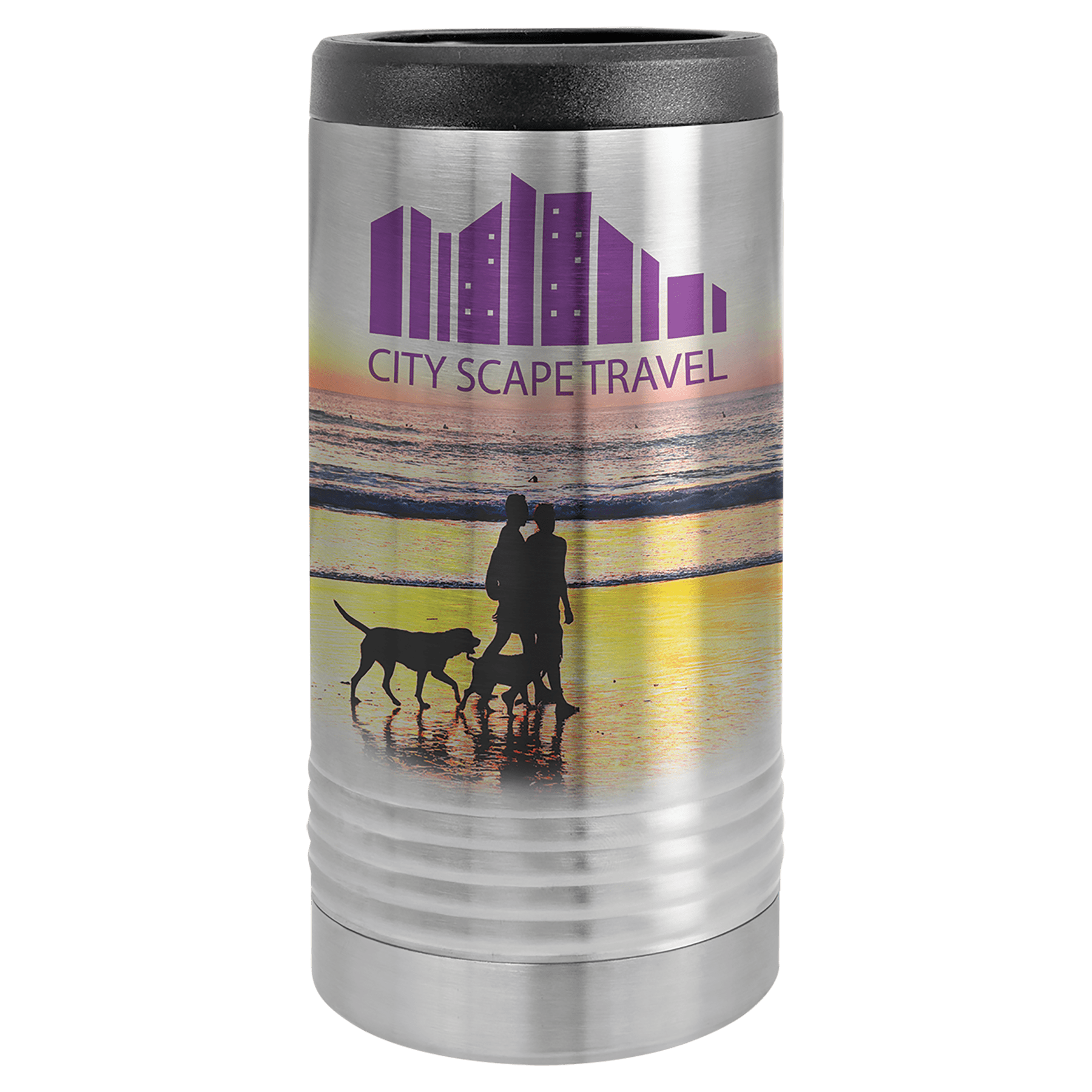 Stainless Steel Sublimatable Polar Camel Slim Beverage Holder