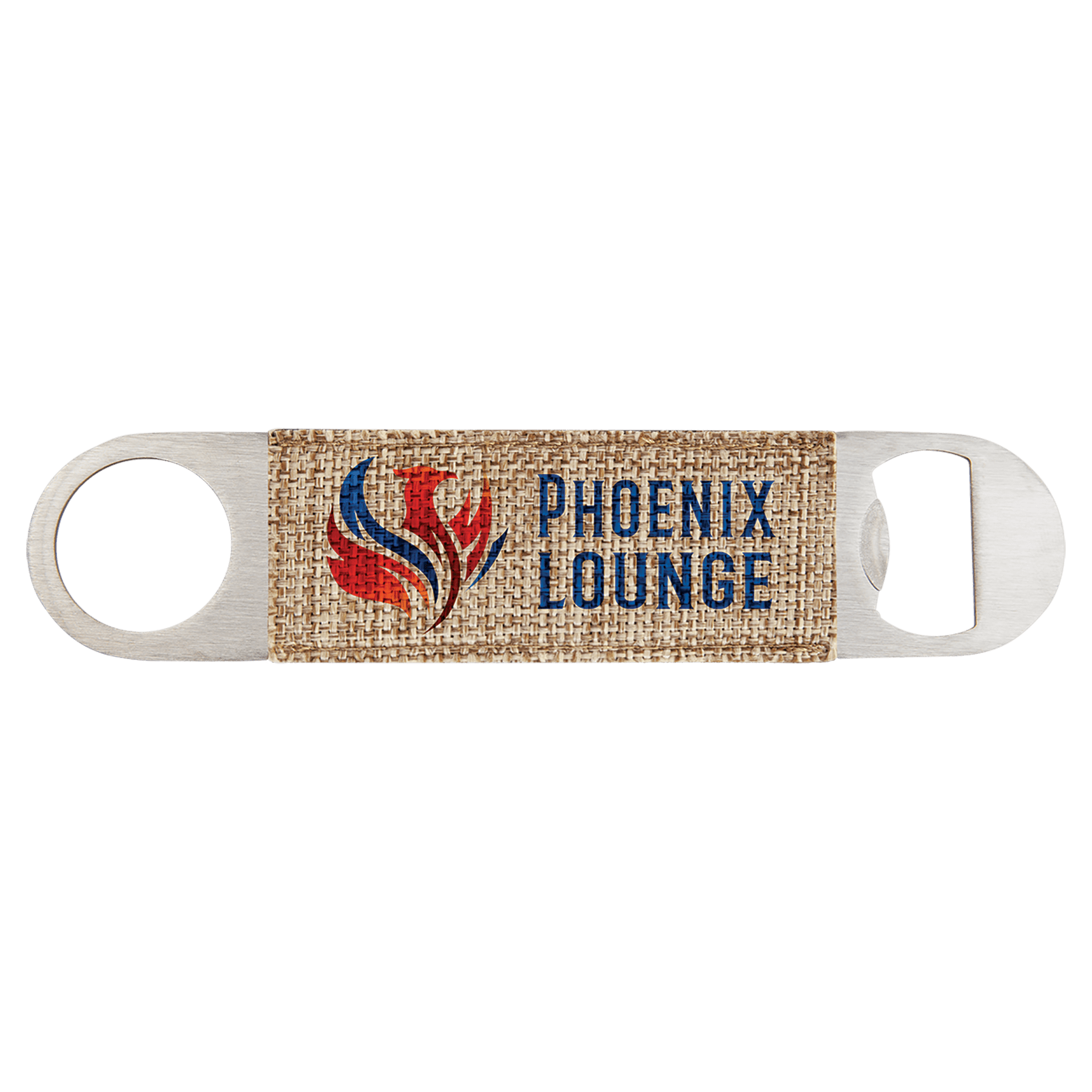 1 1/2" x 7" Sublimatable Burlap Bottle Opener