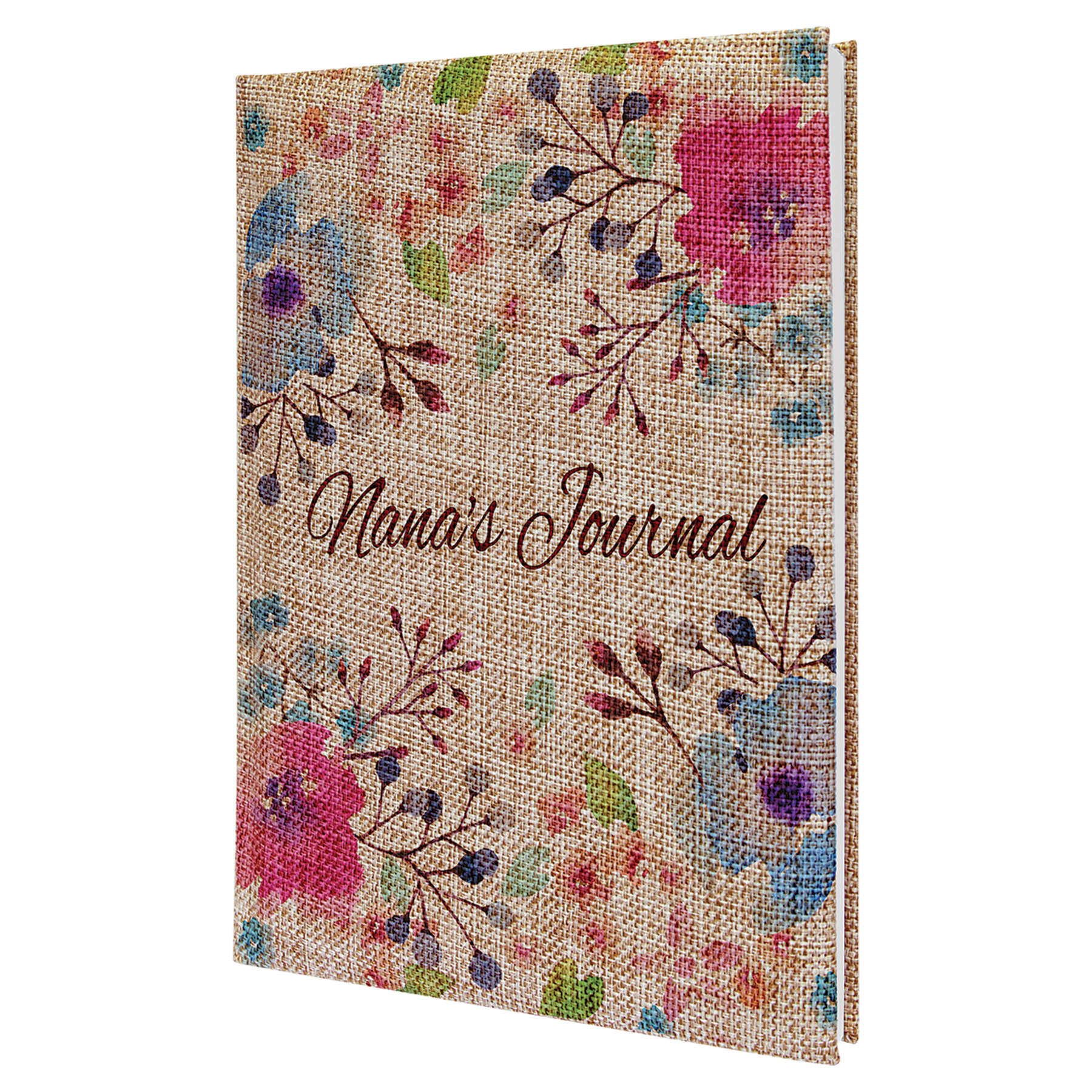 7" x 9 3/4" Burlap Journal with Lined Notepad