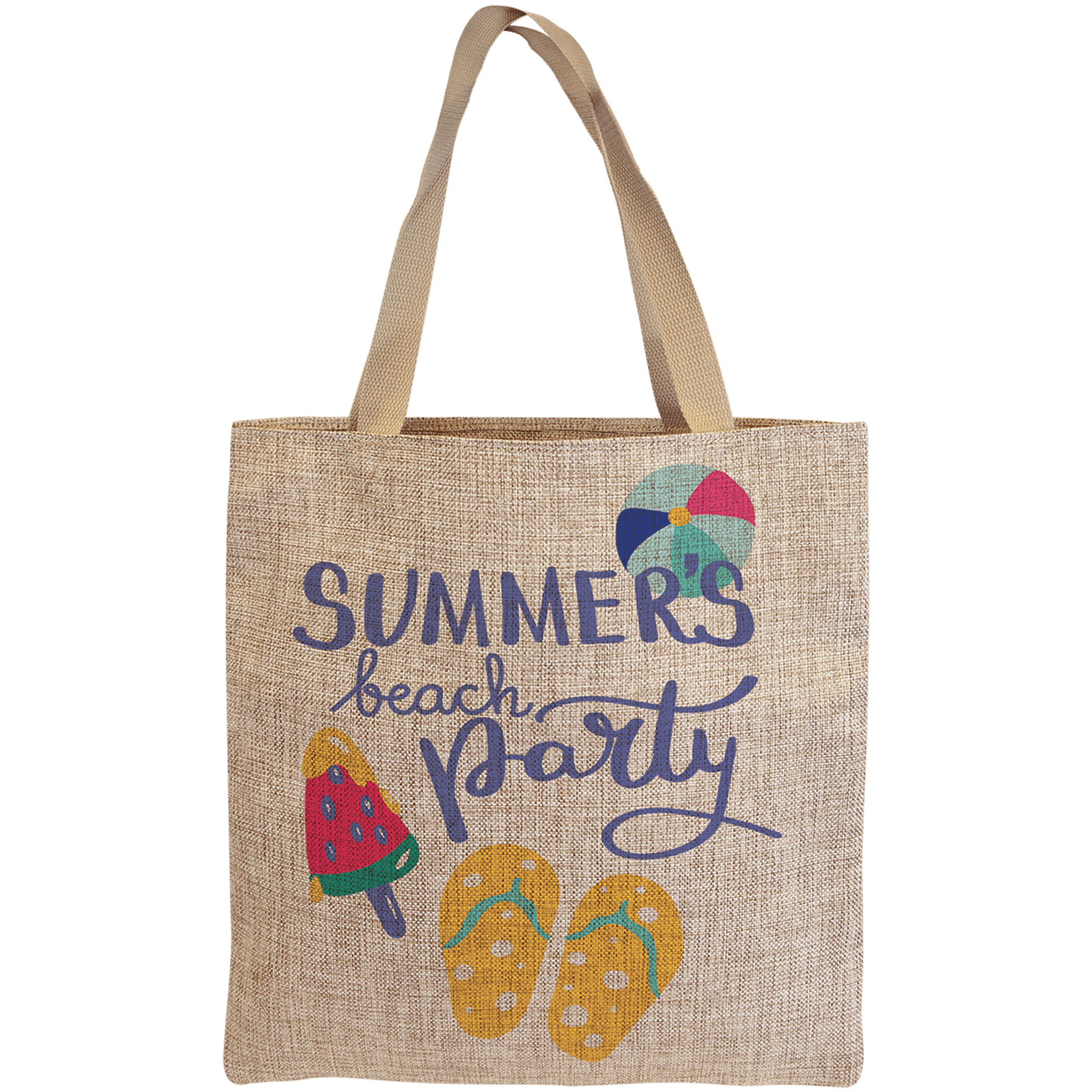 15 1/4" x 15 1/2" Burlap Sublimatable Gift Bag