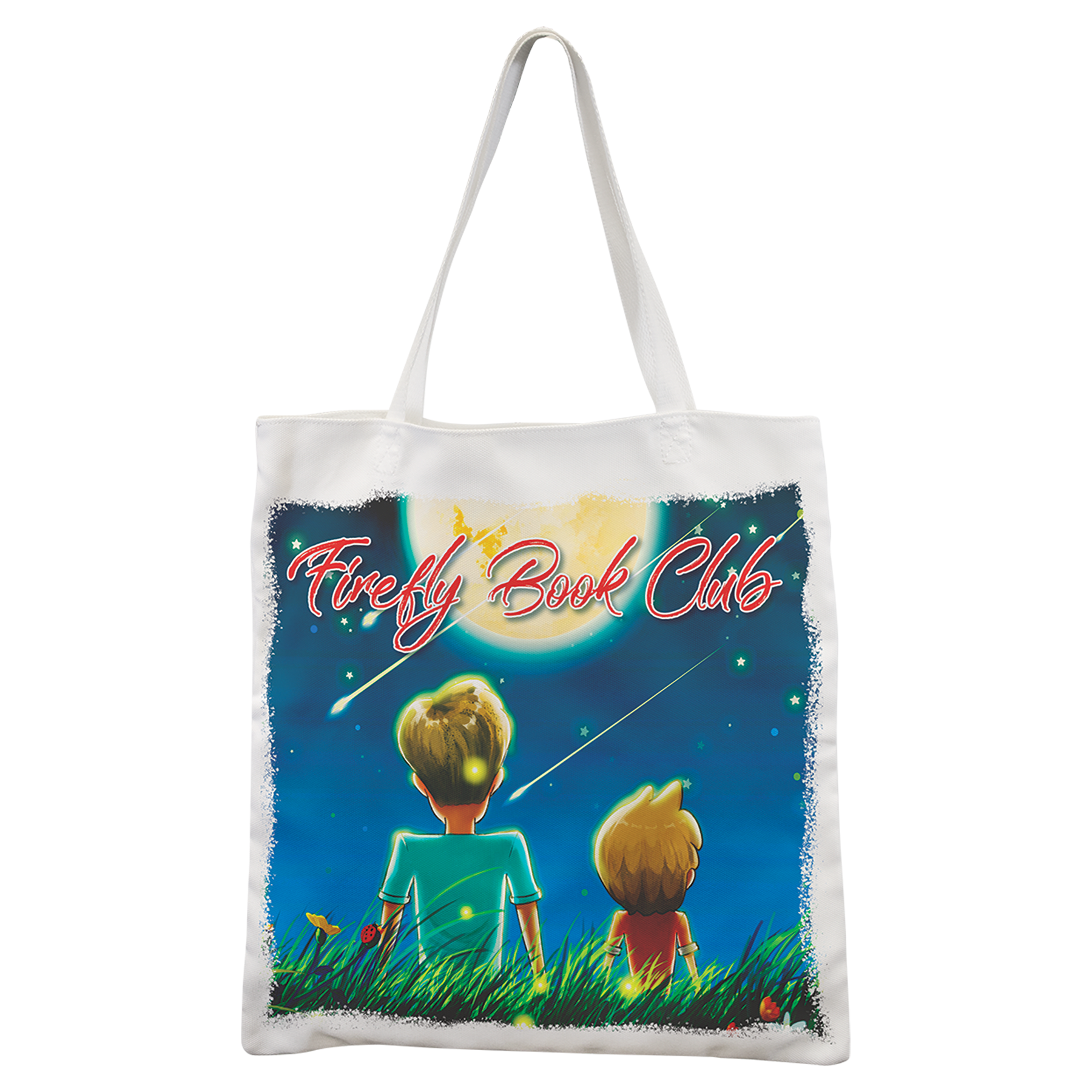 15 1/4" x 15 1/2" White Canvas Bag