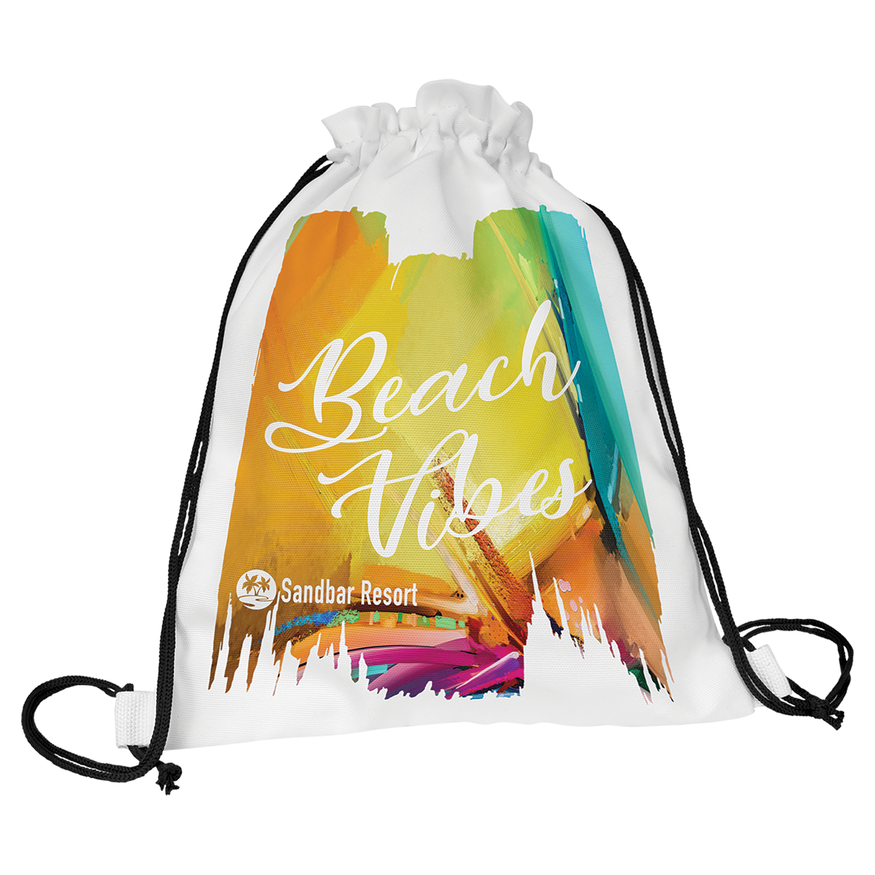 11 1/2" x 15" White Canvas Back Sack