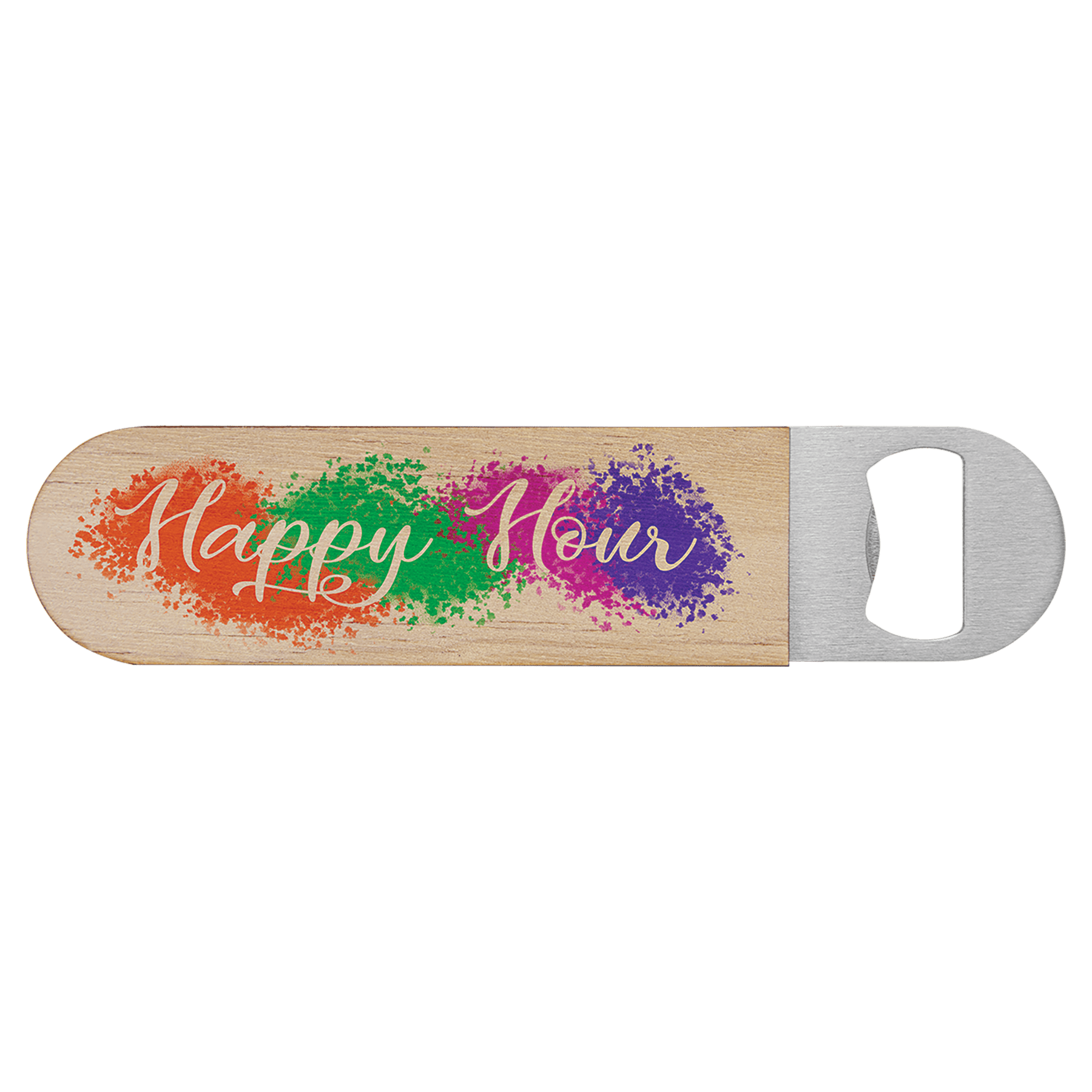 1 1/2" x 7" Sublimatable Wood Bottle Opener