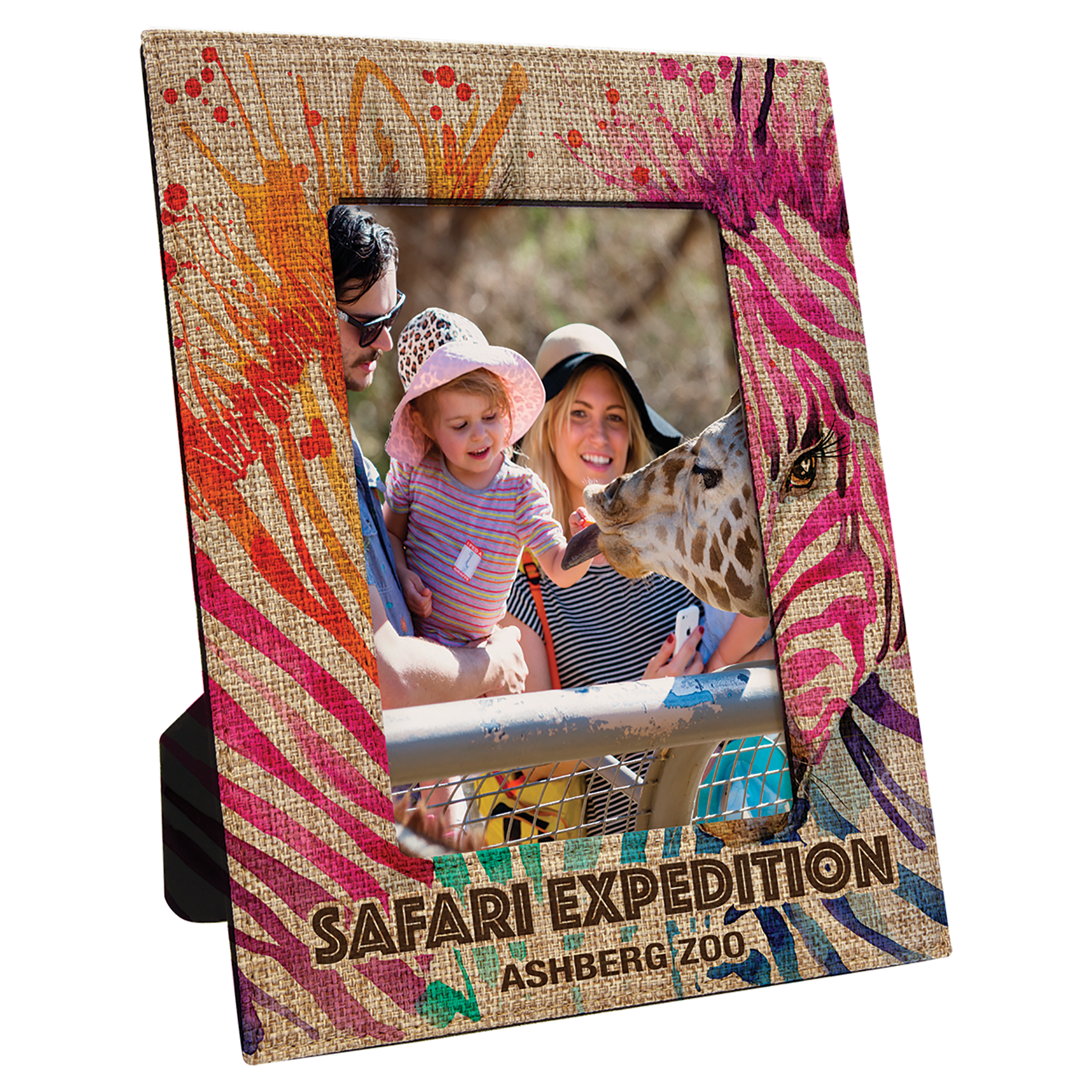 5" x 7" Sublimatable Burlap Photo Frame