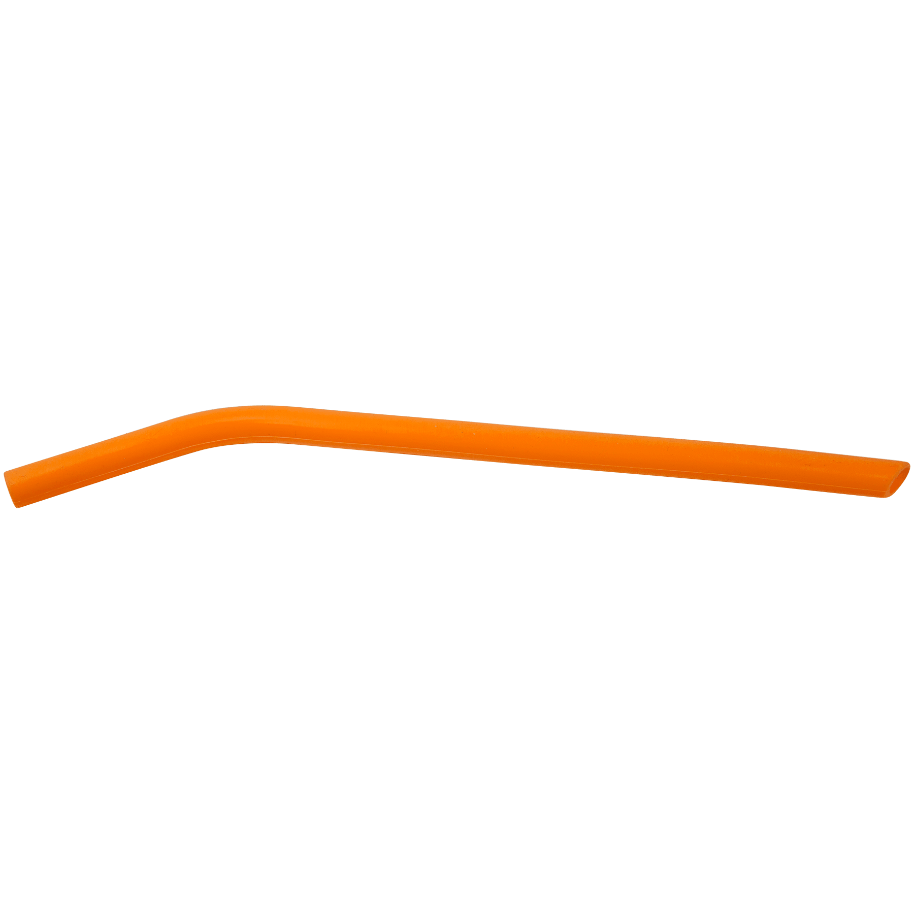 10" Orange Large Silicone Straw