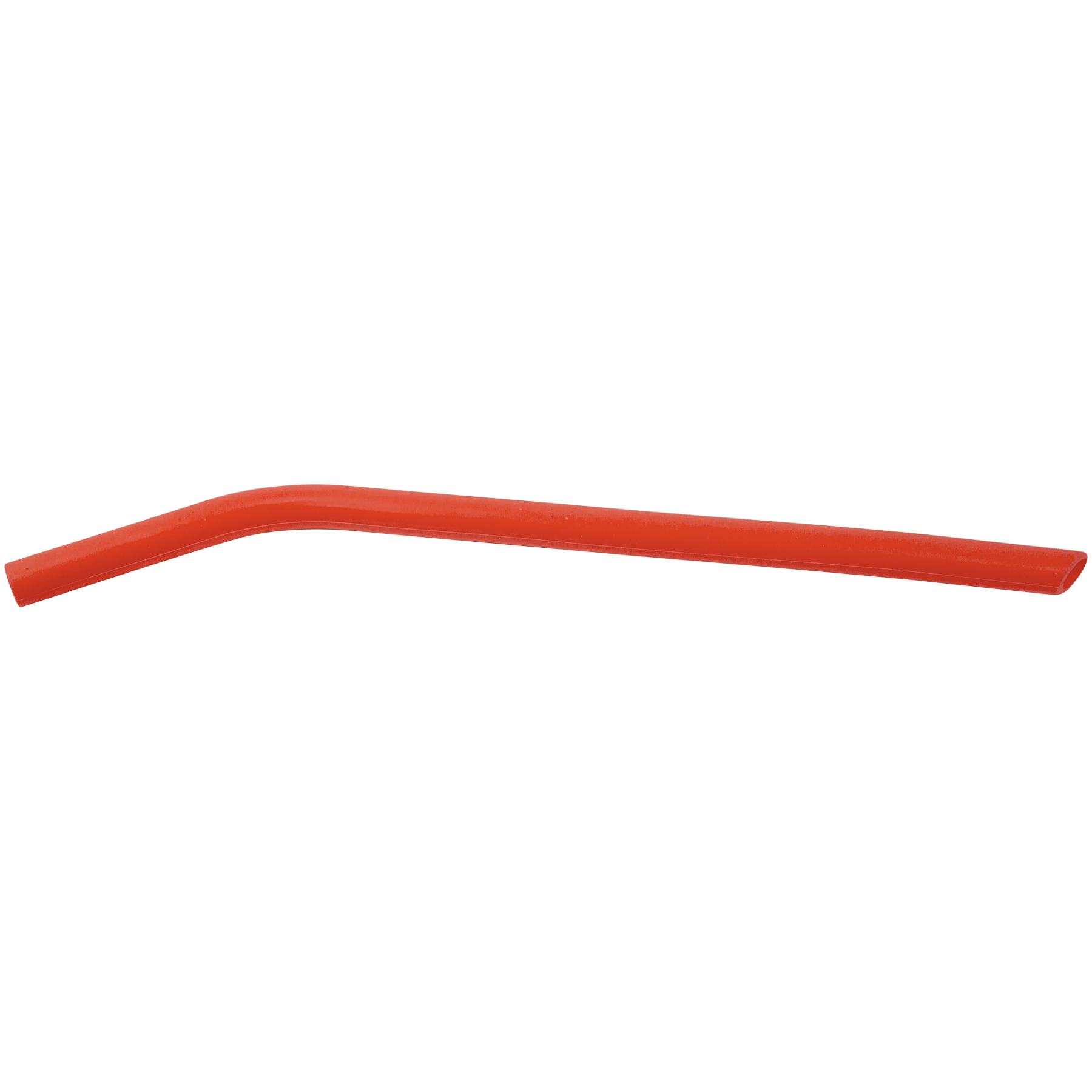 10" Red Large Silicone Straw
