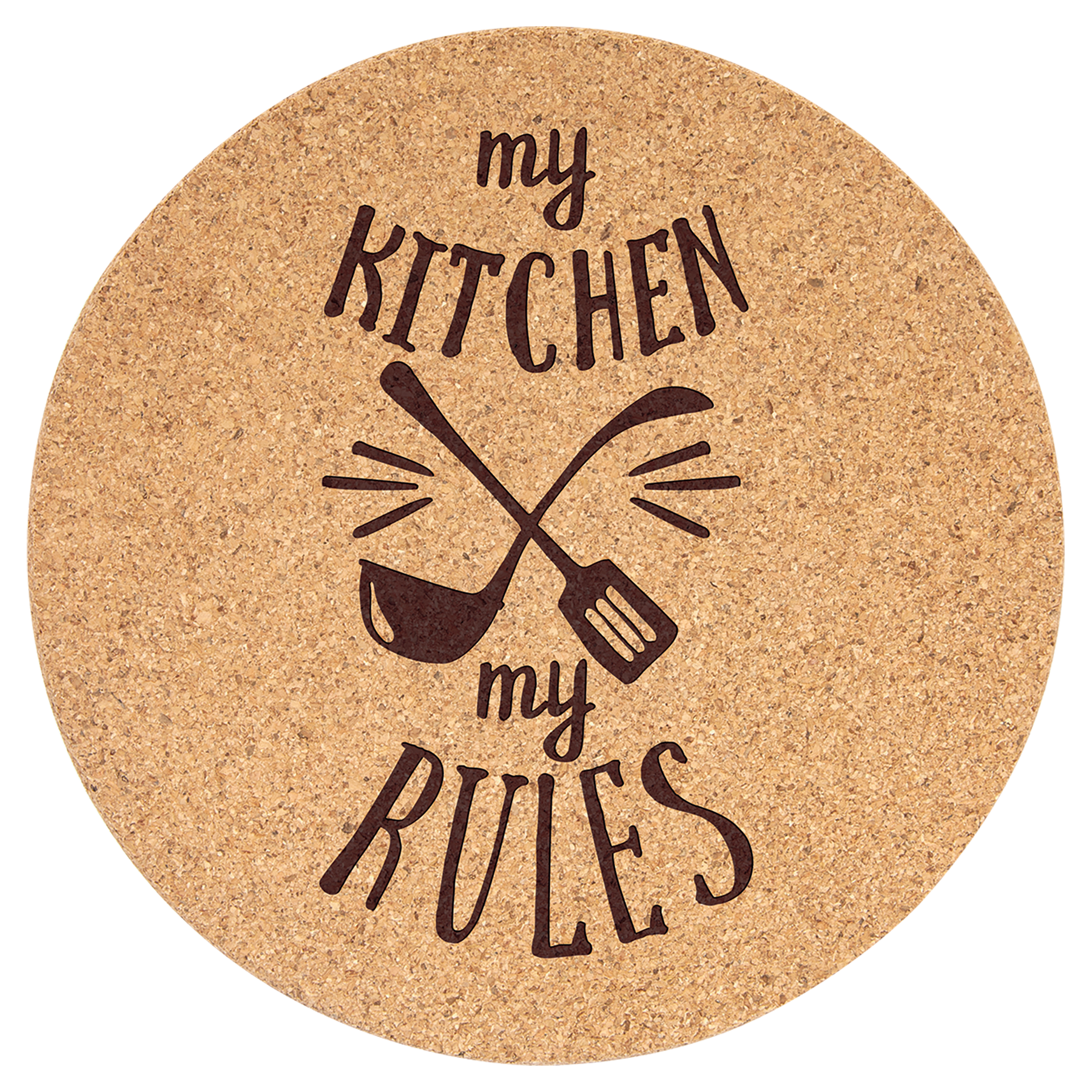 7 1/2" Round Cork Trivet