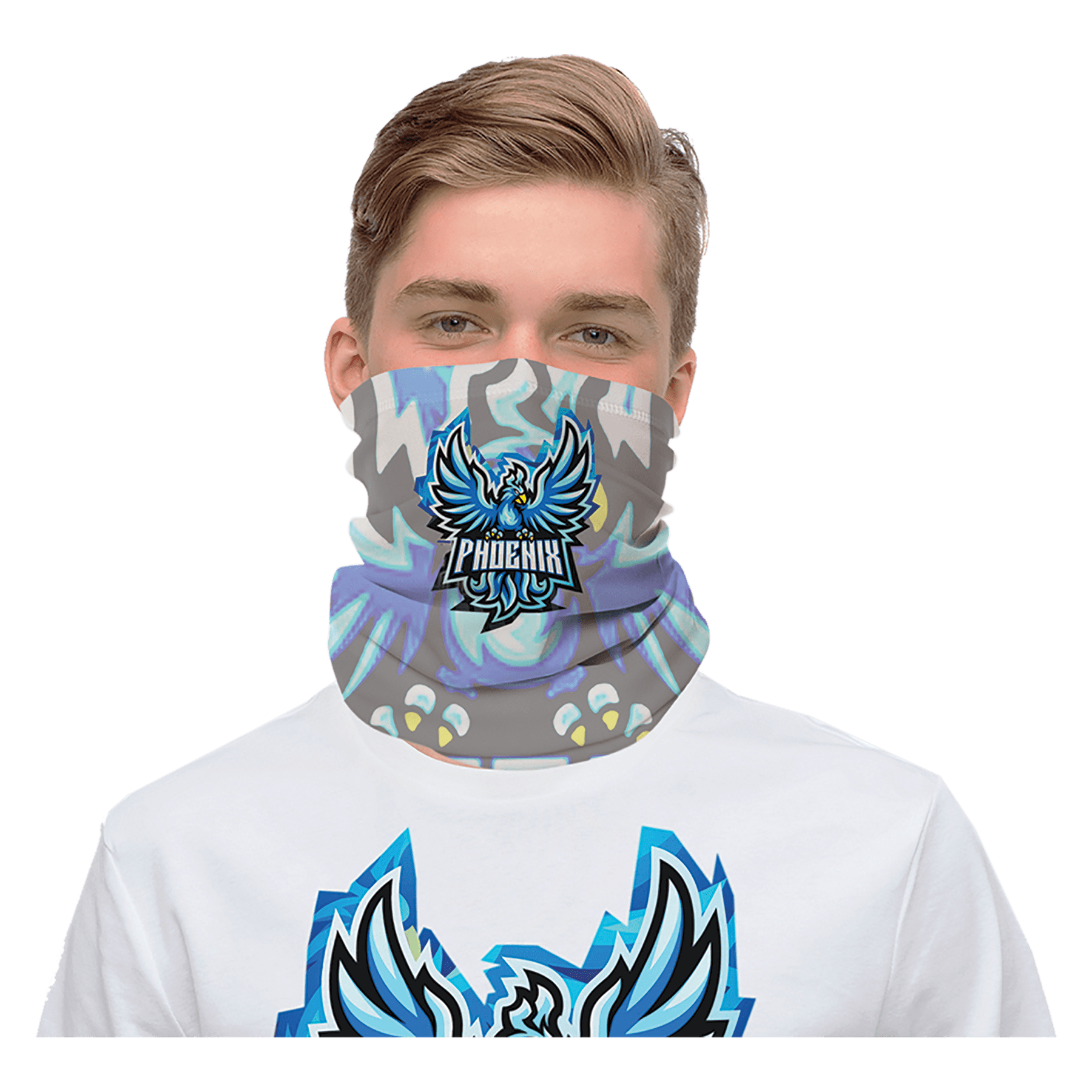 17 1/2" x 9 1/4" White Sublimatable Gaiter