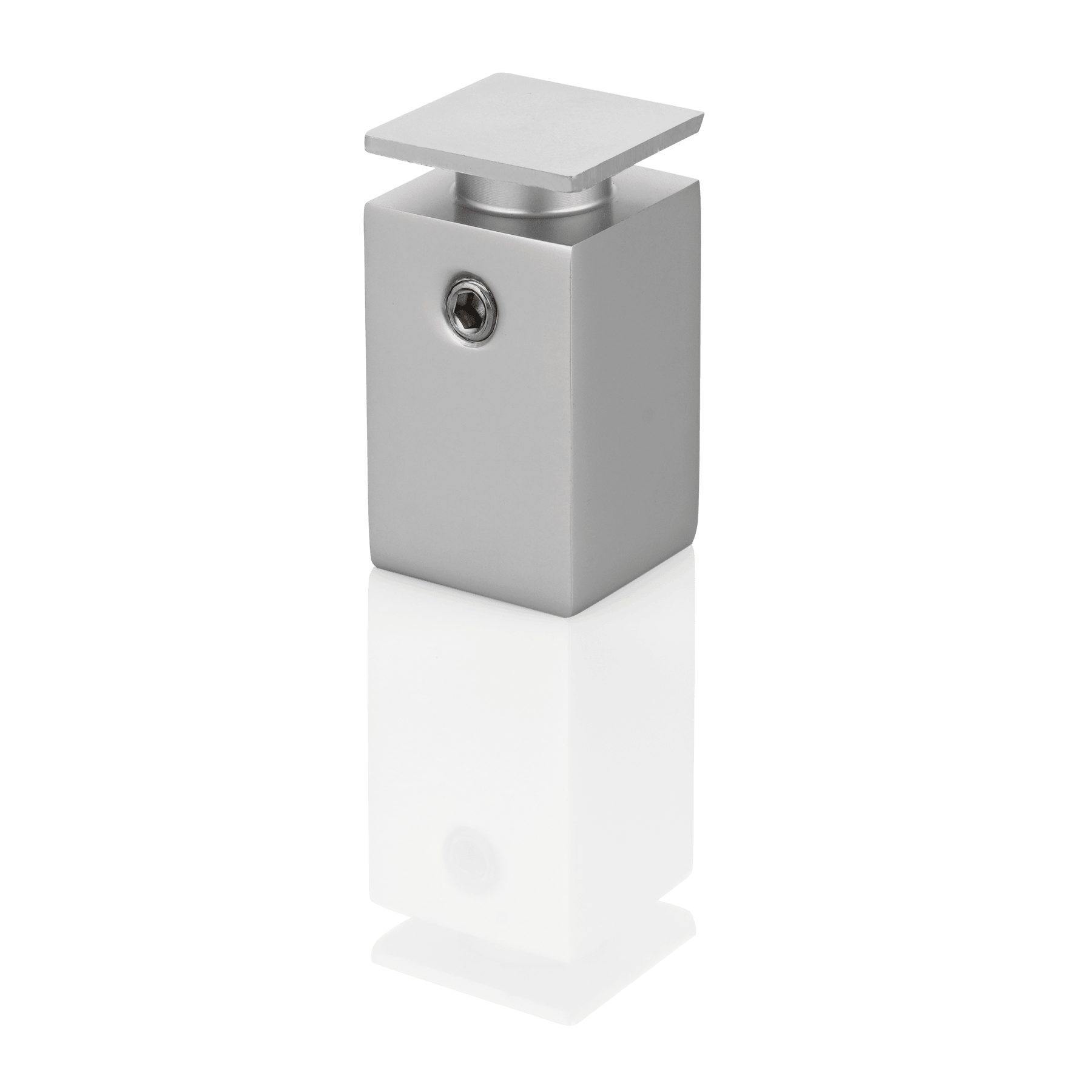 .63" x .63" x1.00" Satin Silver Low Profile, Tamper-Resistant Stand-Offs/4  Pieces per Package, Price is per Piece