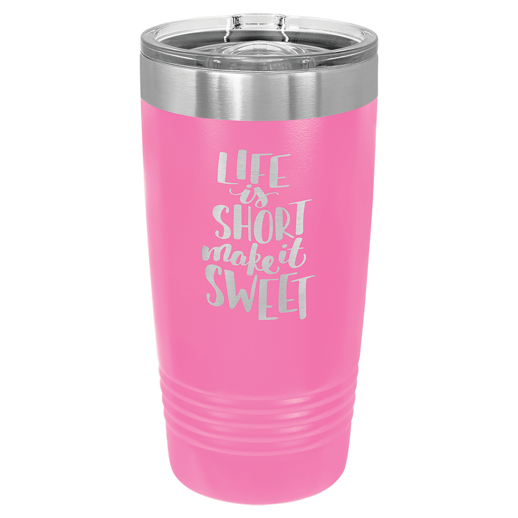 Polar Camel 20 oz. Pink Ringneck Tumbler with Slider Lid