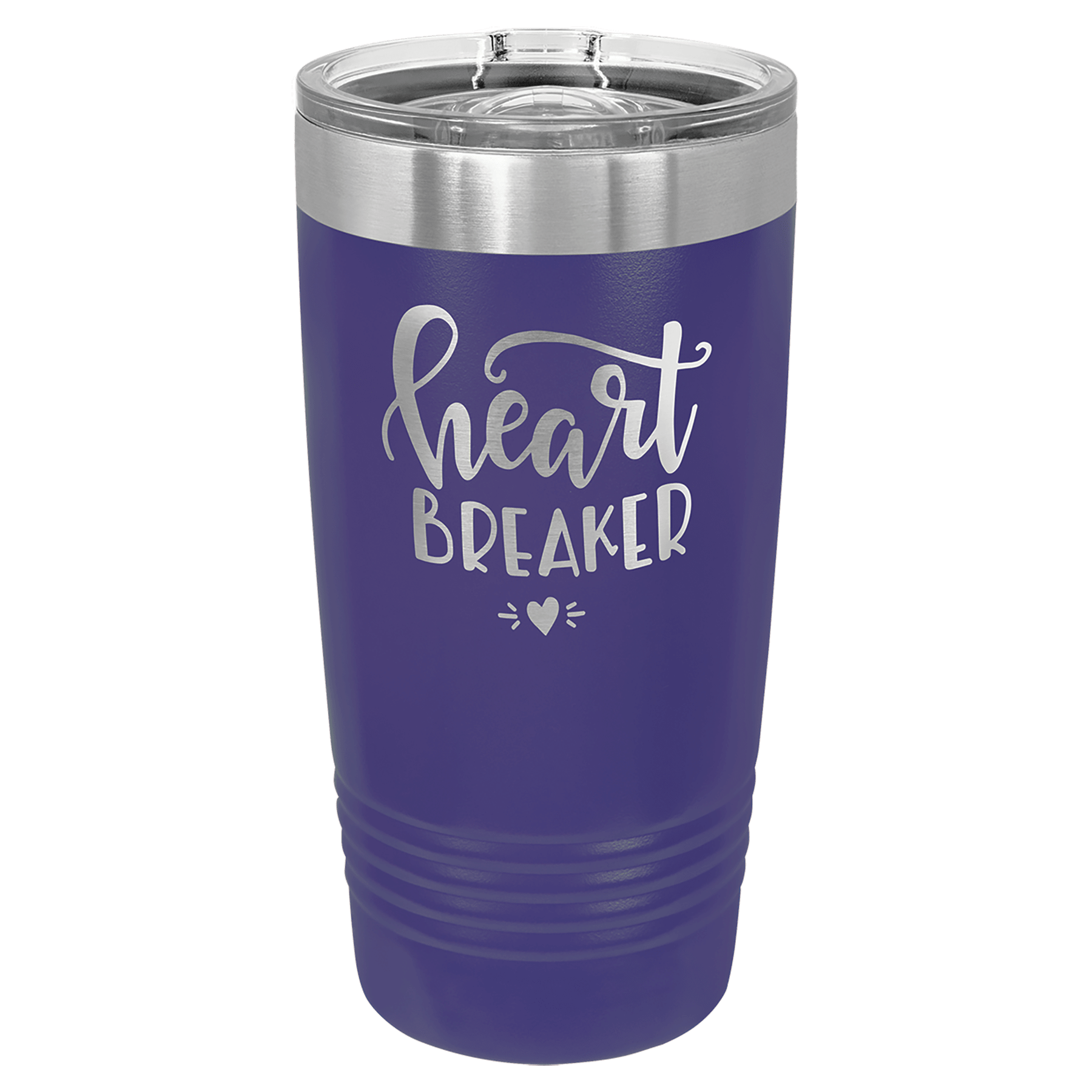 Polar Camel 20 oz. Purple Ringneck Tumbler with Slider Lid
