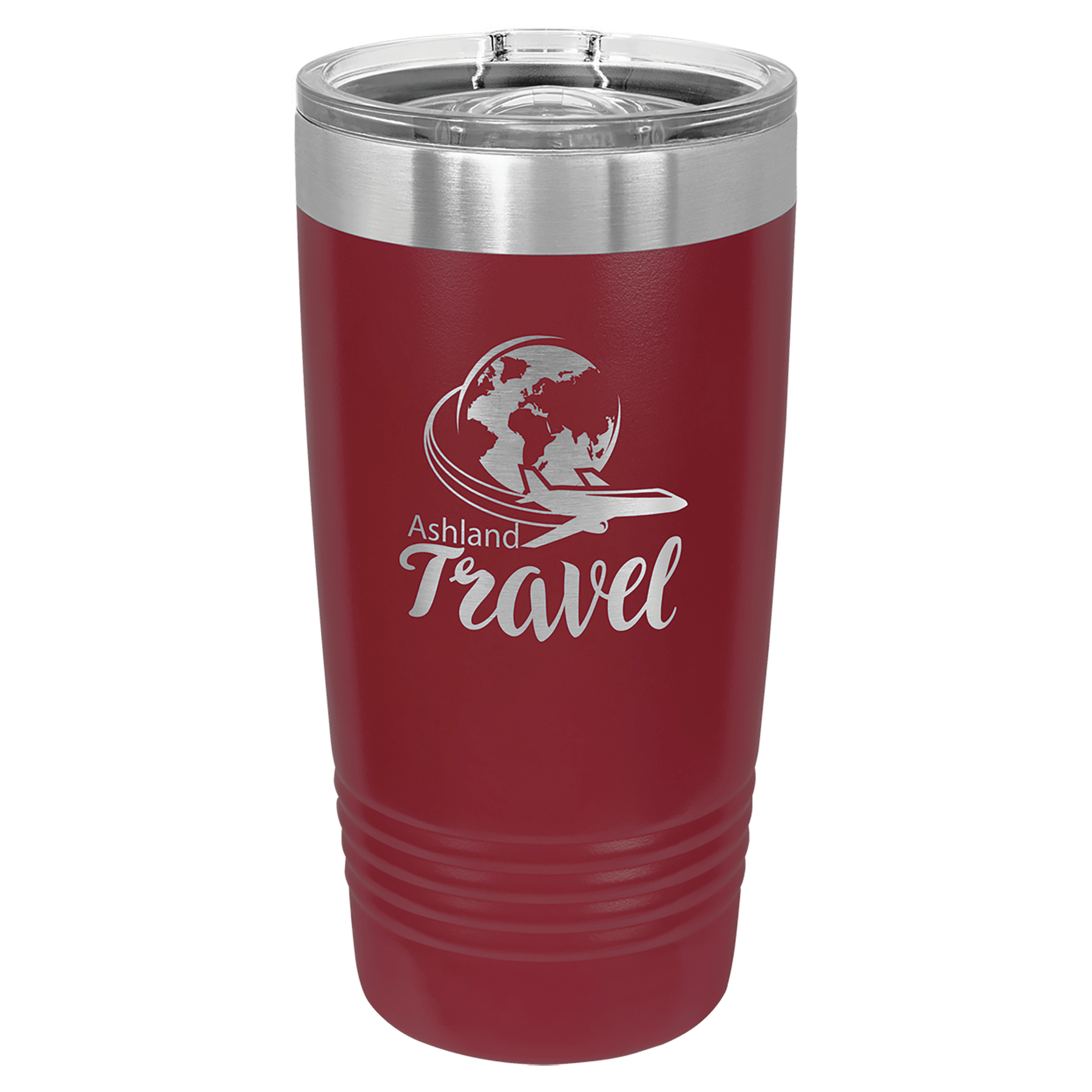 Polar Camel 20 oz. Maroon Ringneck Tumbler with Slider Lid
