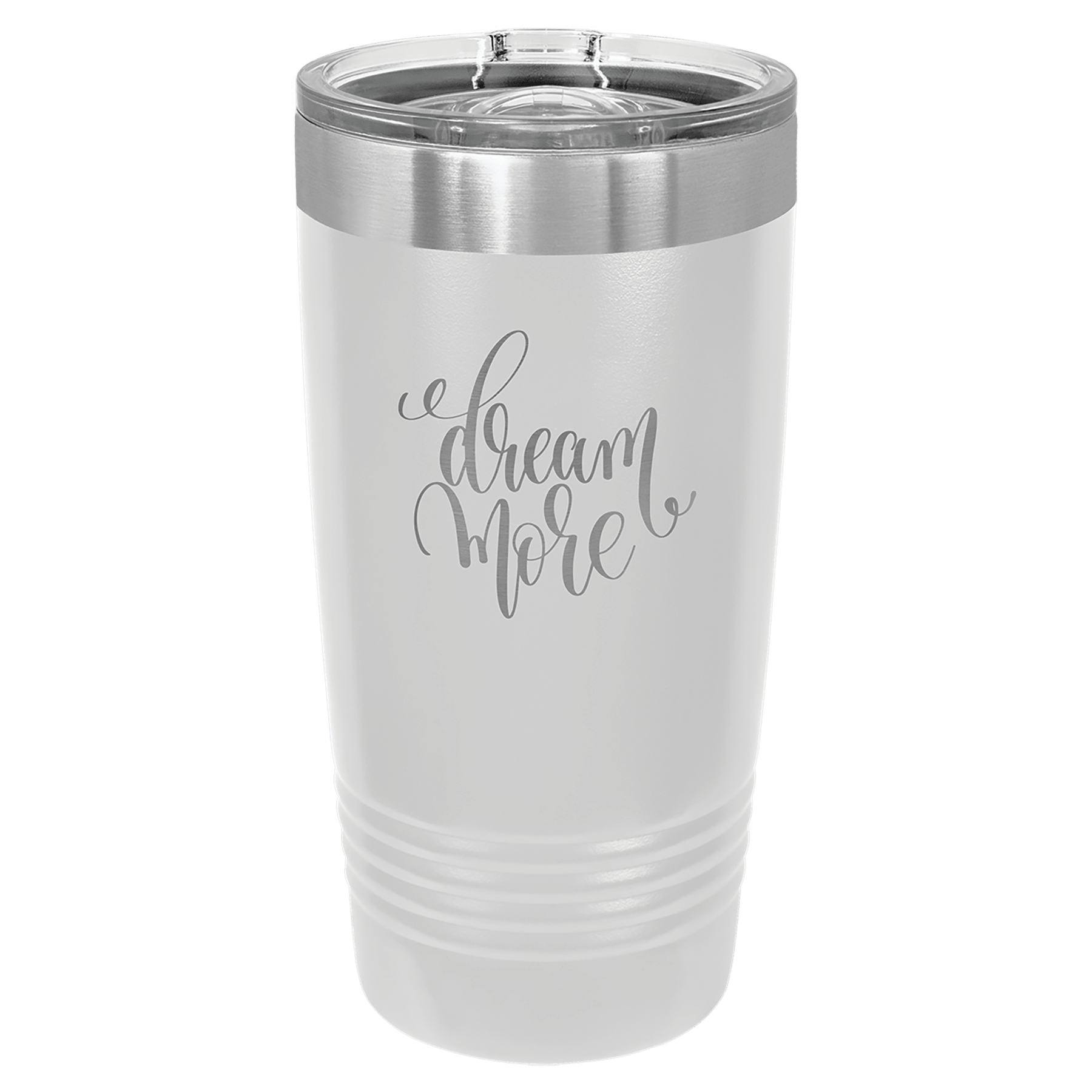 Polar Camel 20 oz. White Ringneck Tumbler with Slider Lid