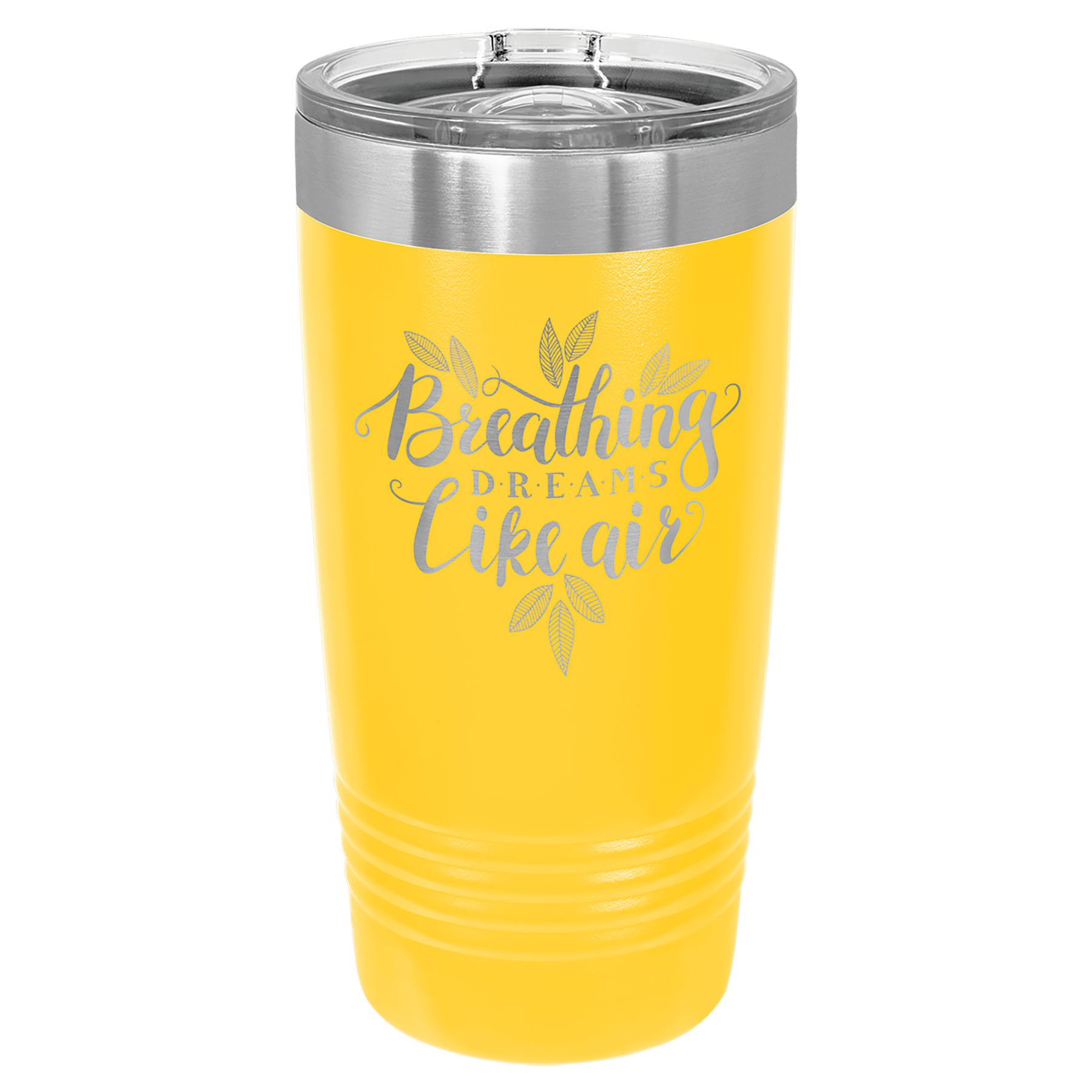 Polar Camel 20 oz. Yellow Ringneck Tumbler with Slider Lid