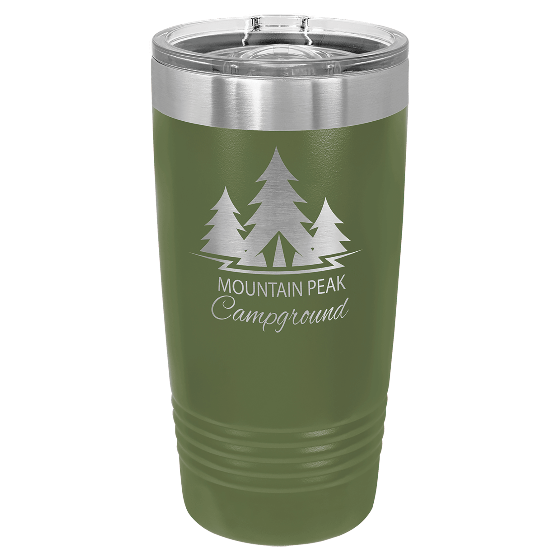 Polar Camel 20 oz. Olive Green Ringneck Tumbler with Slider Lid