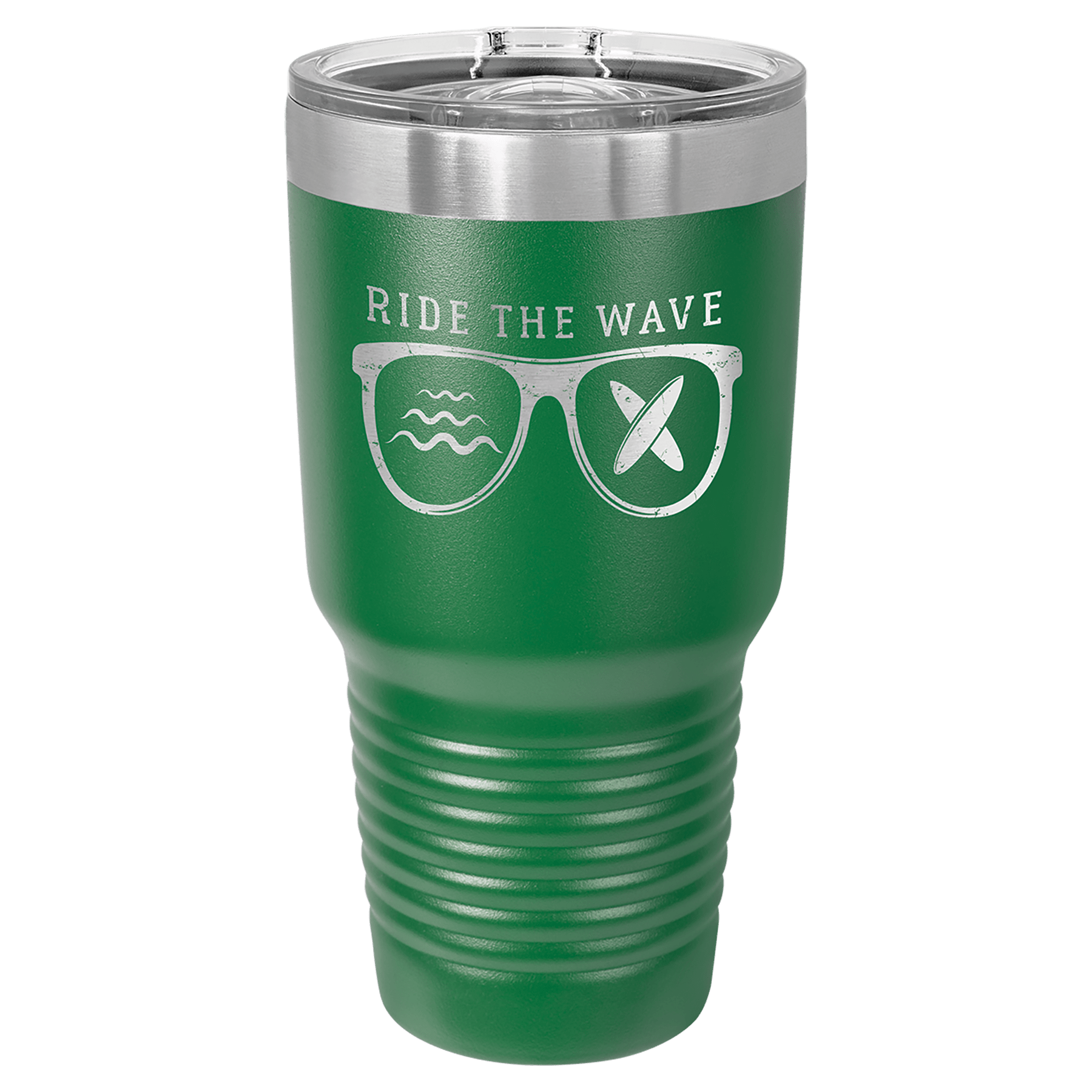 Polar Camel 30 oz. Green Ringneck Tumbler with Slider Lid