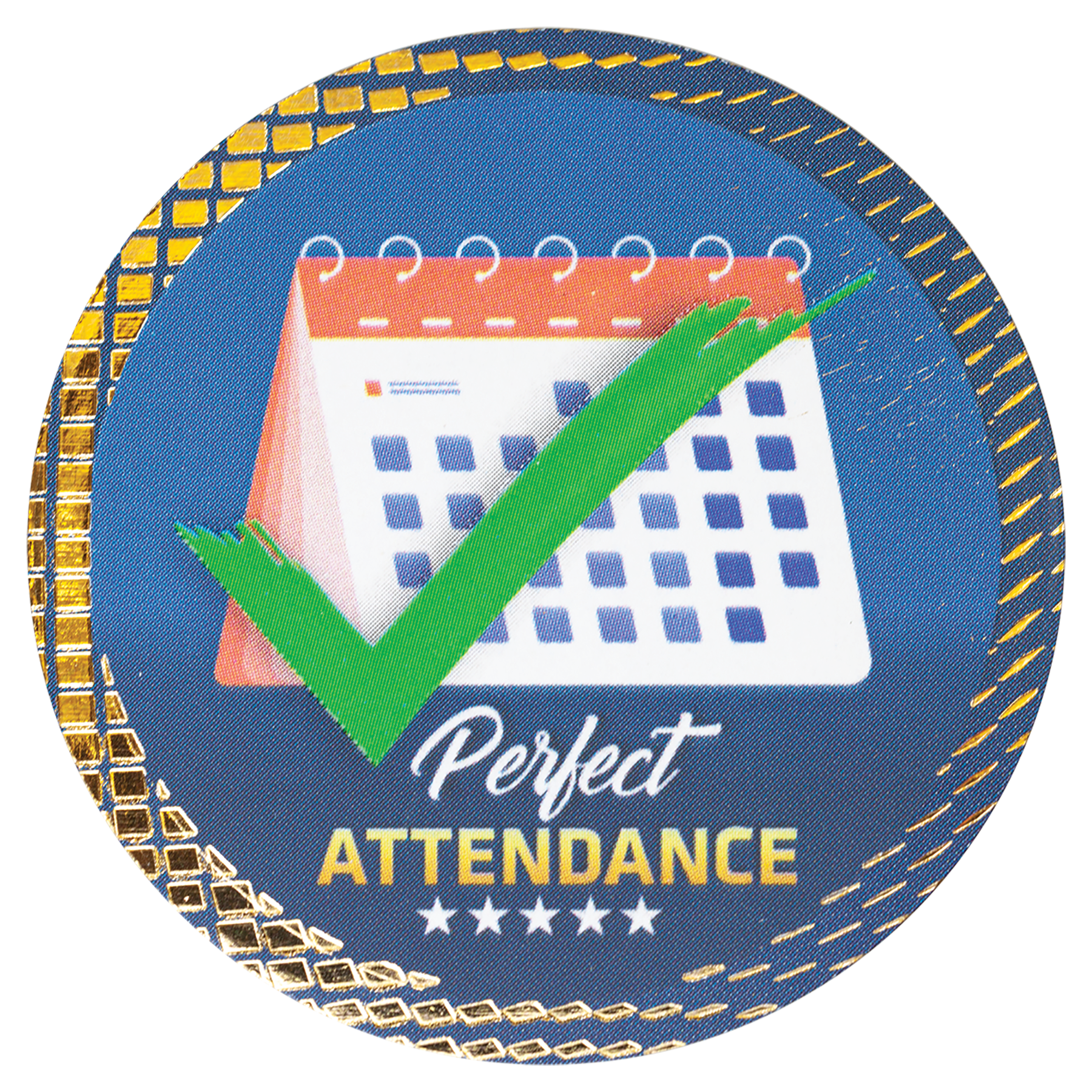2" Perfect Attendance Dazzle Insert