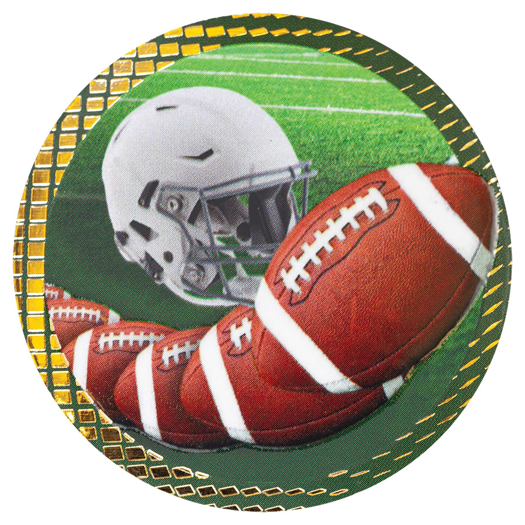 2" Football Dazzle Insert