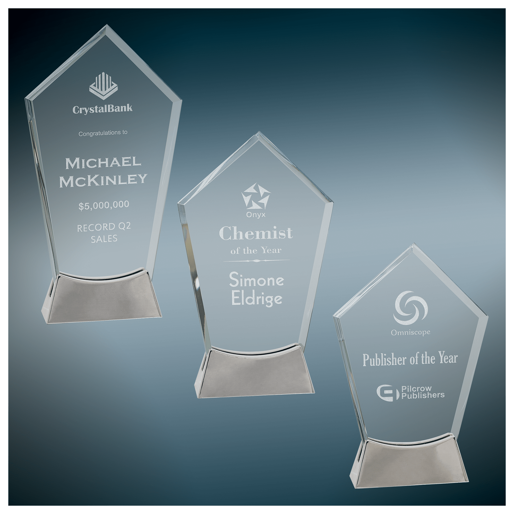 Peak Platinum Glass with Full Metal Base Sample Set