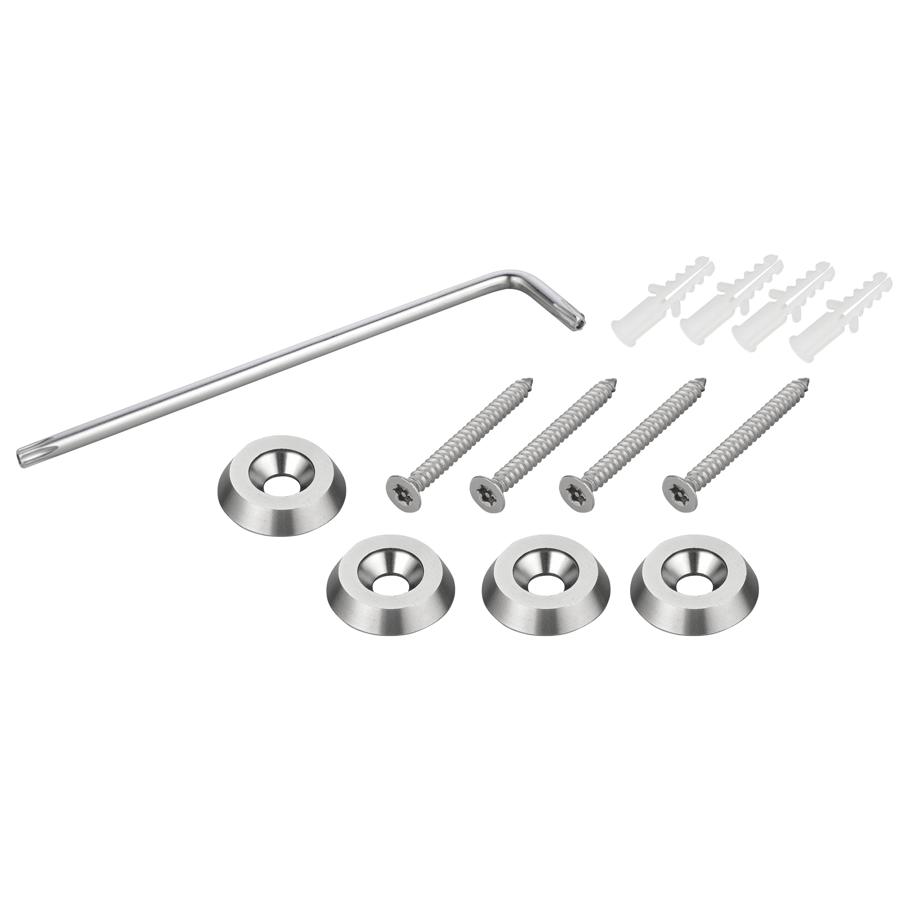 Stainless Steel Anti-Theft Screw Mount- 4 to a Pack, Price is Per Piece.