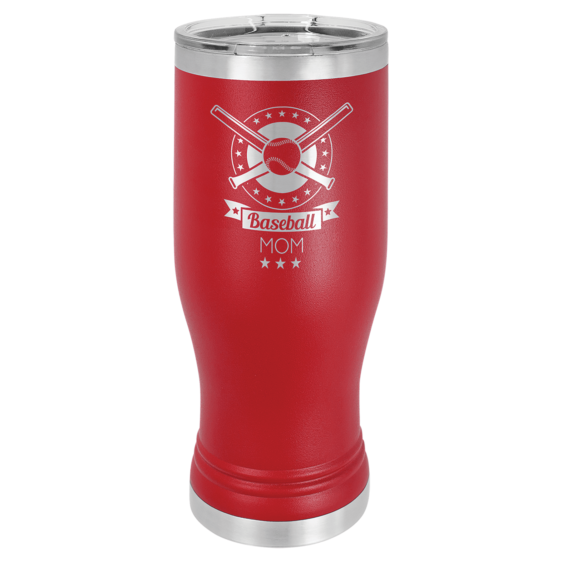 Polar Camel 20 oz. Red Pilsner Tumbler with Standard Lid