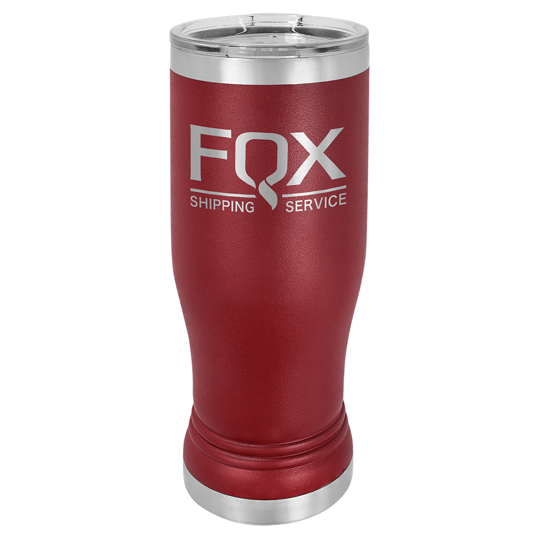 Polar Camel 14 oz. Maroon Pilsner Tumbler with Standard Lid