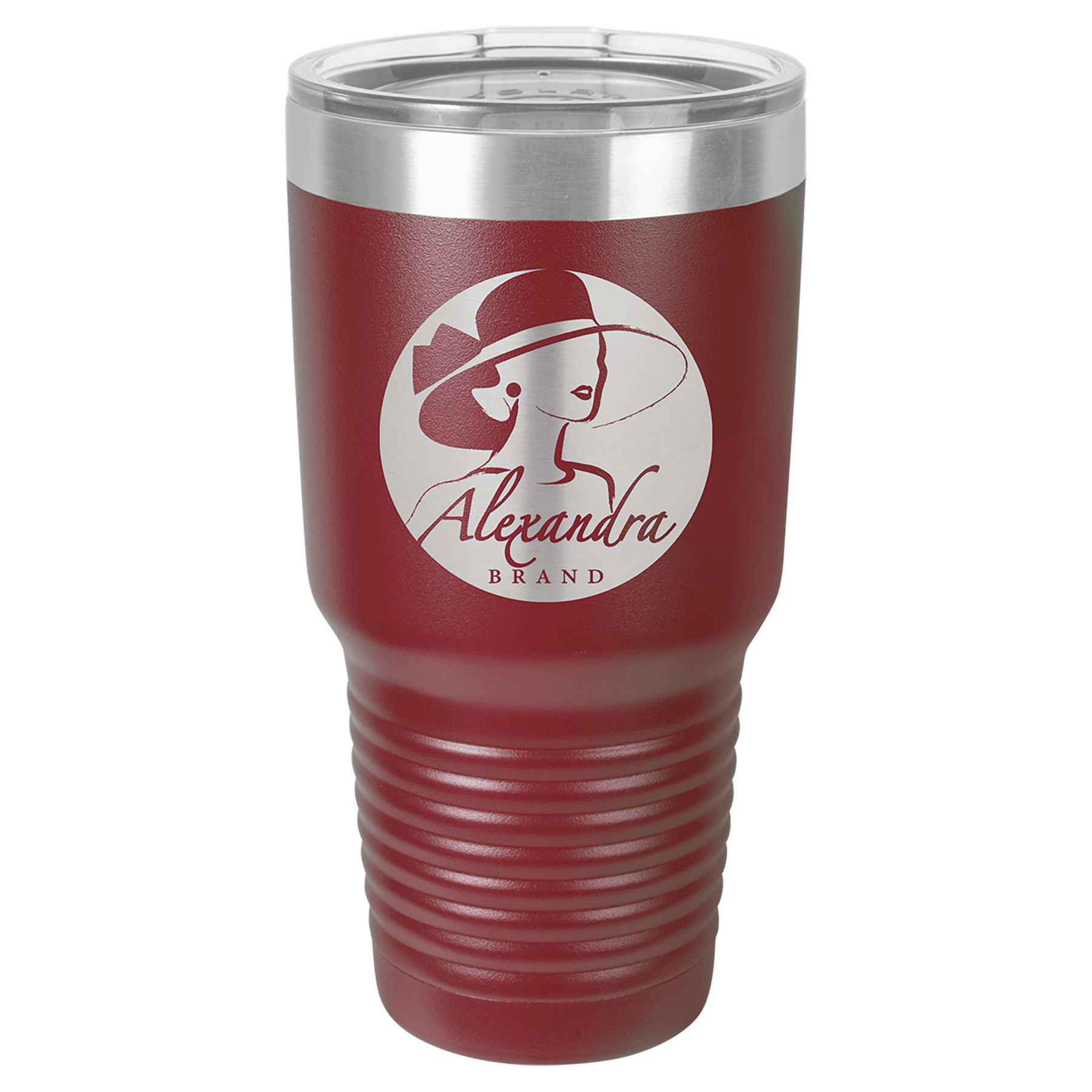 Polar Camel 30 oz. Maroon Ringneck Tumbler with Standard Lid
