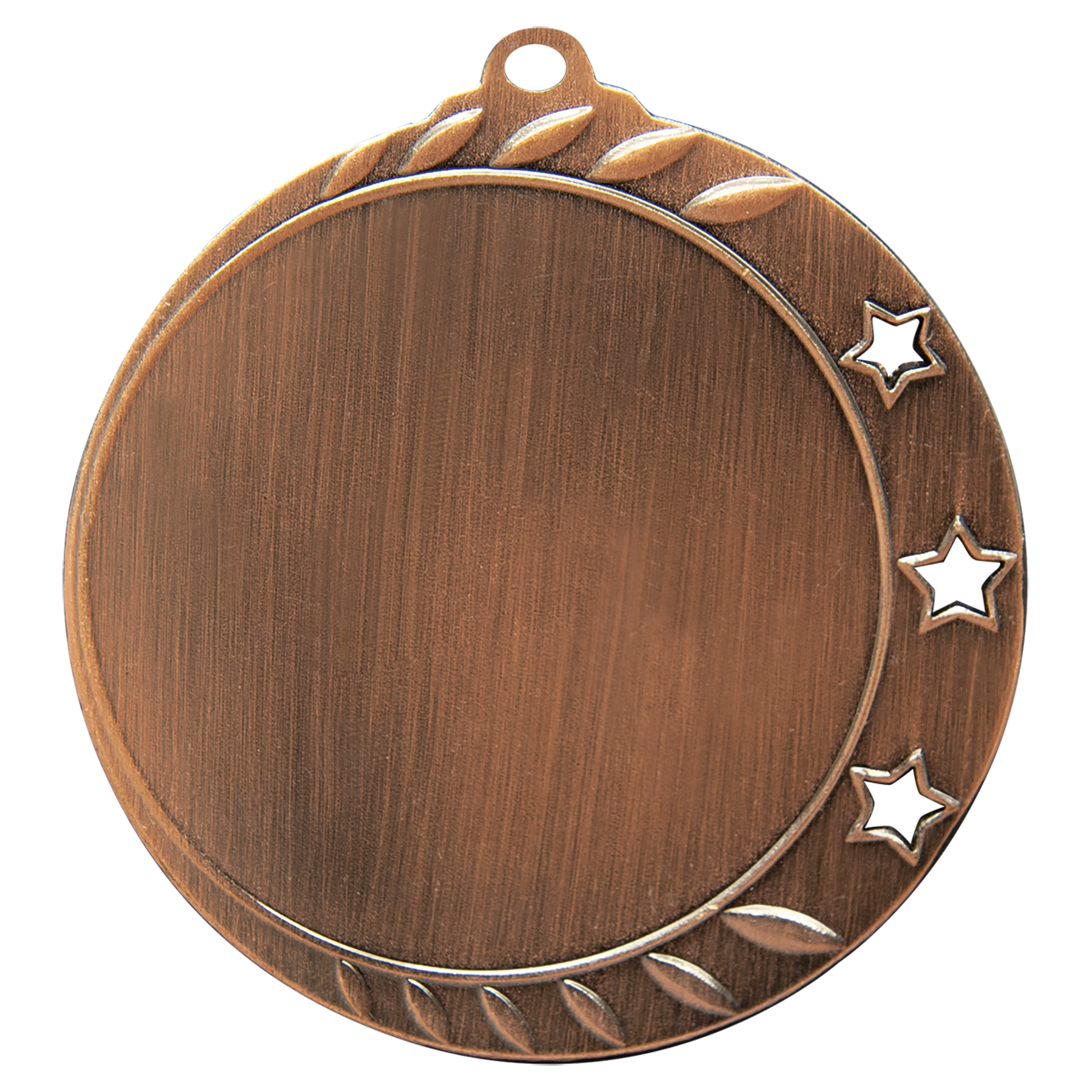 2 3/4" Antique Bronze 3-Star 2" Insert Holder Medal