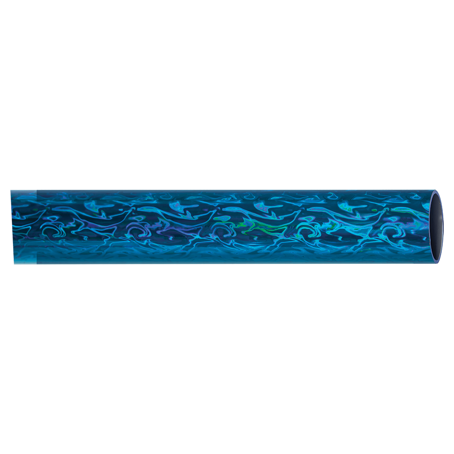 45" Round Blue Vapor Full Wrap Trophy Column