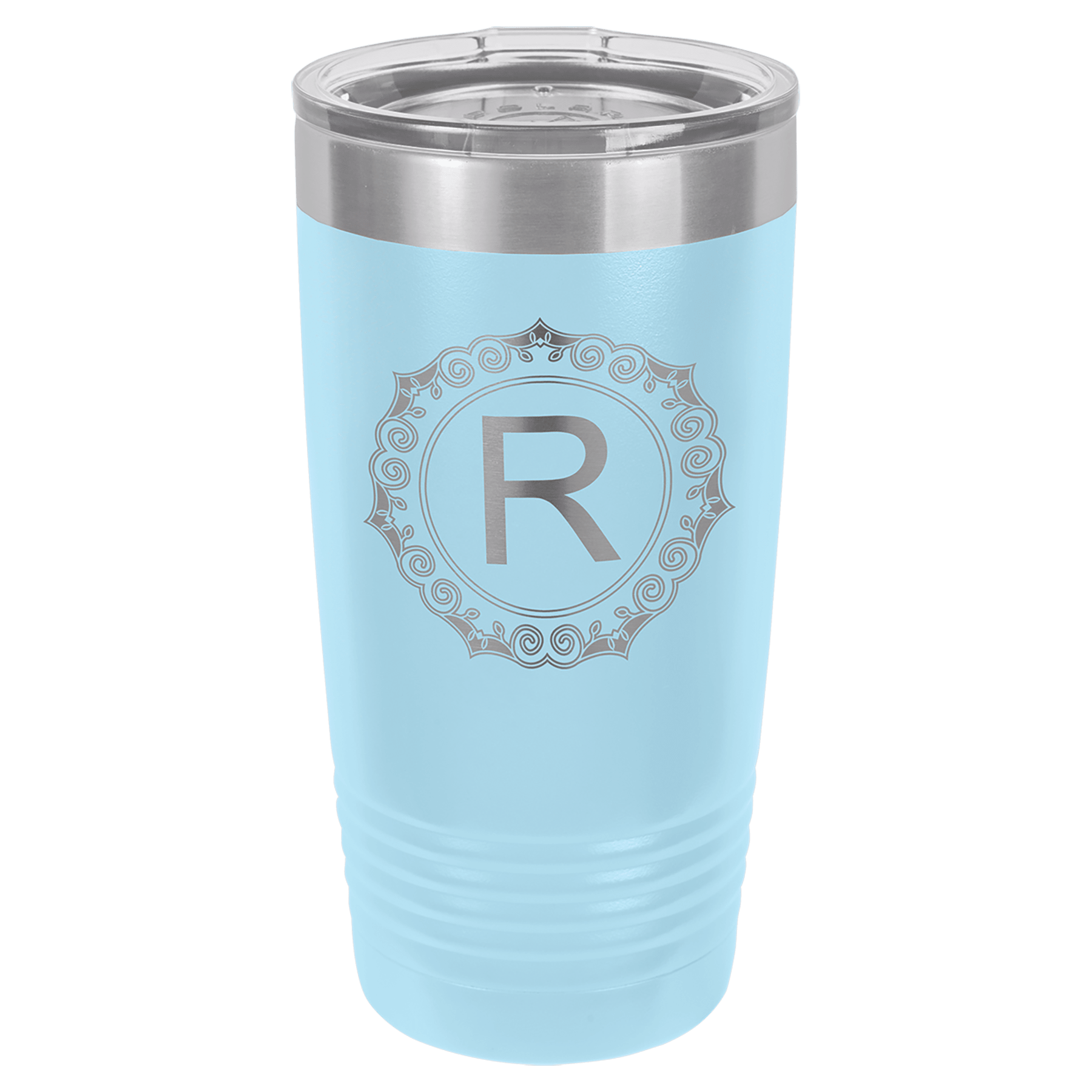 Polar Camel 20 oz. Light Blue Ringneck Tumbler with Standard Lid