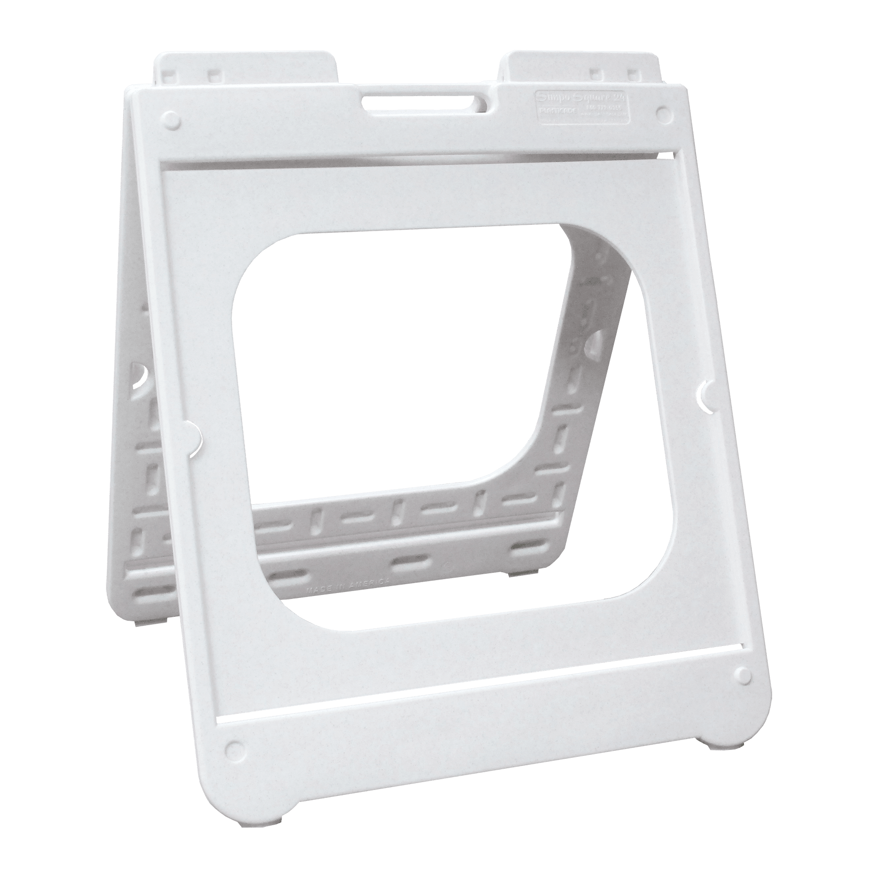 White 24" x 24" SimpoSquare 24