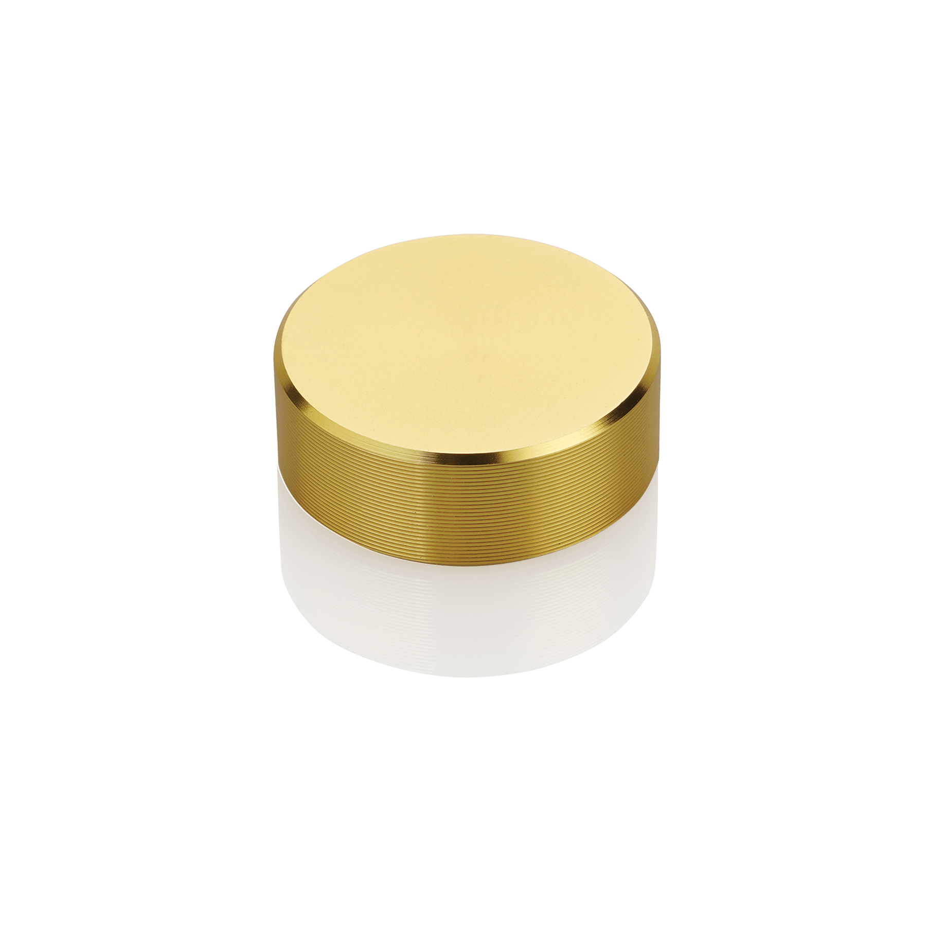 .87" Diameter Satin Gold Screw Cap Stand Offs    PCKGD 4 PCS-PRICE BY PC