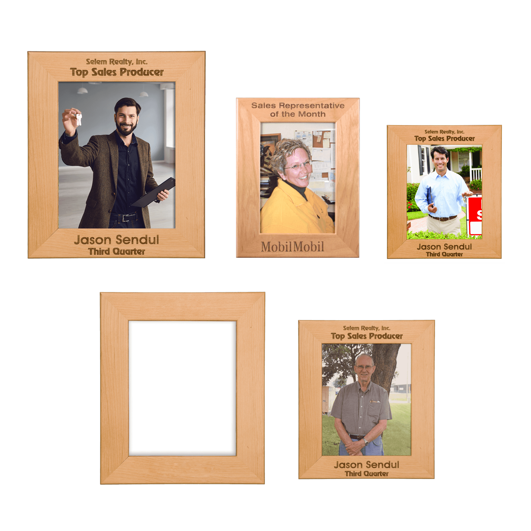 Genuine Red Alder Picture Frame Blank Sample Set