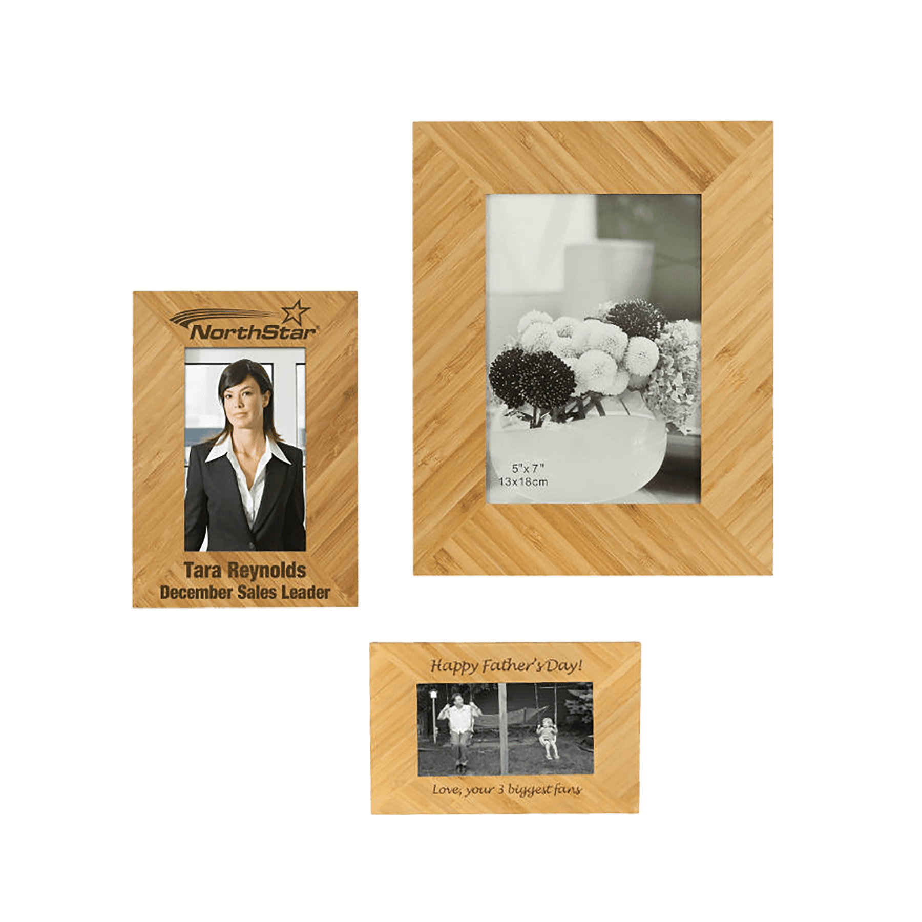 Bamboo Picture Frame Sample Set