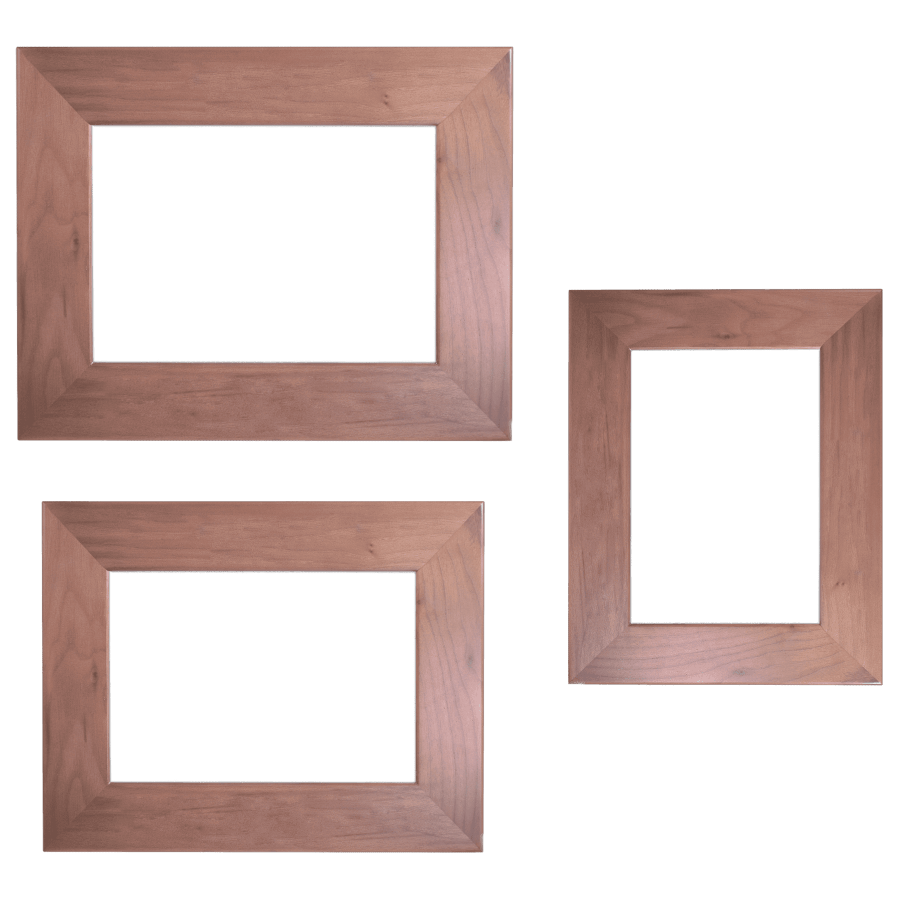 Genuine Walnut Picture Frame Blank Sample Set