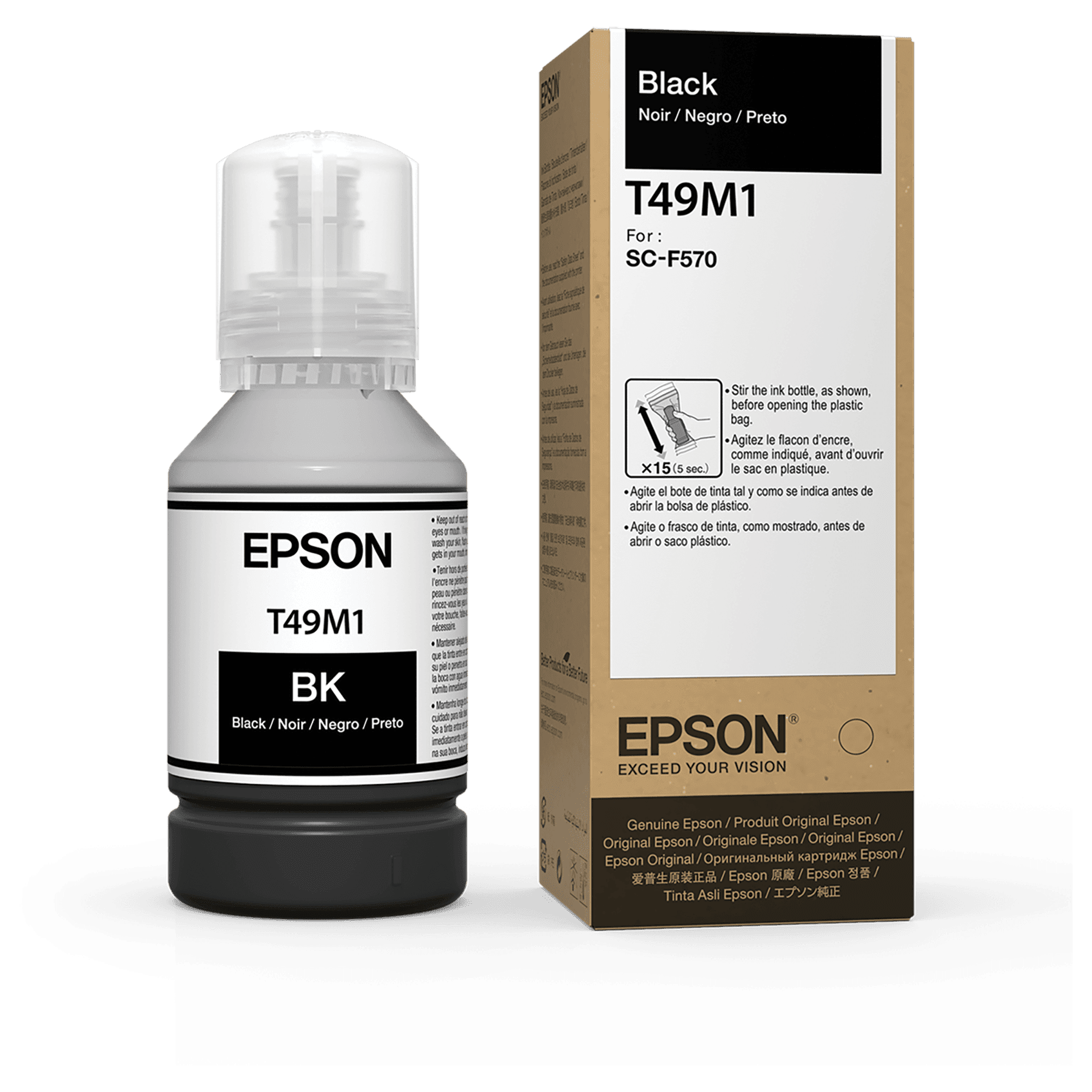 Epson Black 140ML T49M Ultrachrome Sublimation Ink