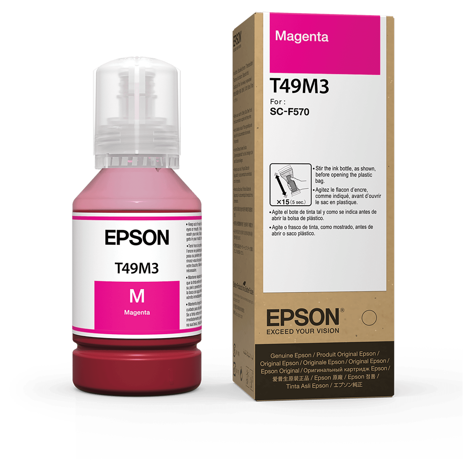 Epson Magenta 140ML T49M Ultrachrome Sublimation Ink