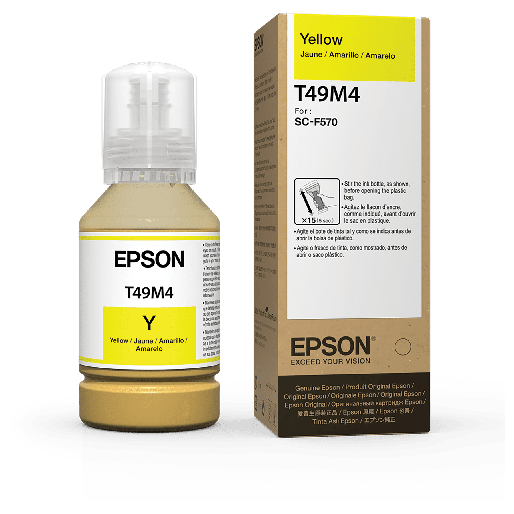 Epson Yellow 140ML T49M Ultrachrome Sublimation Ink