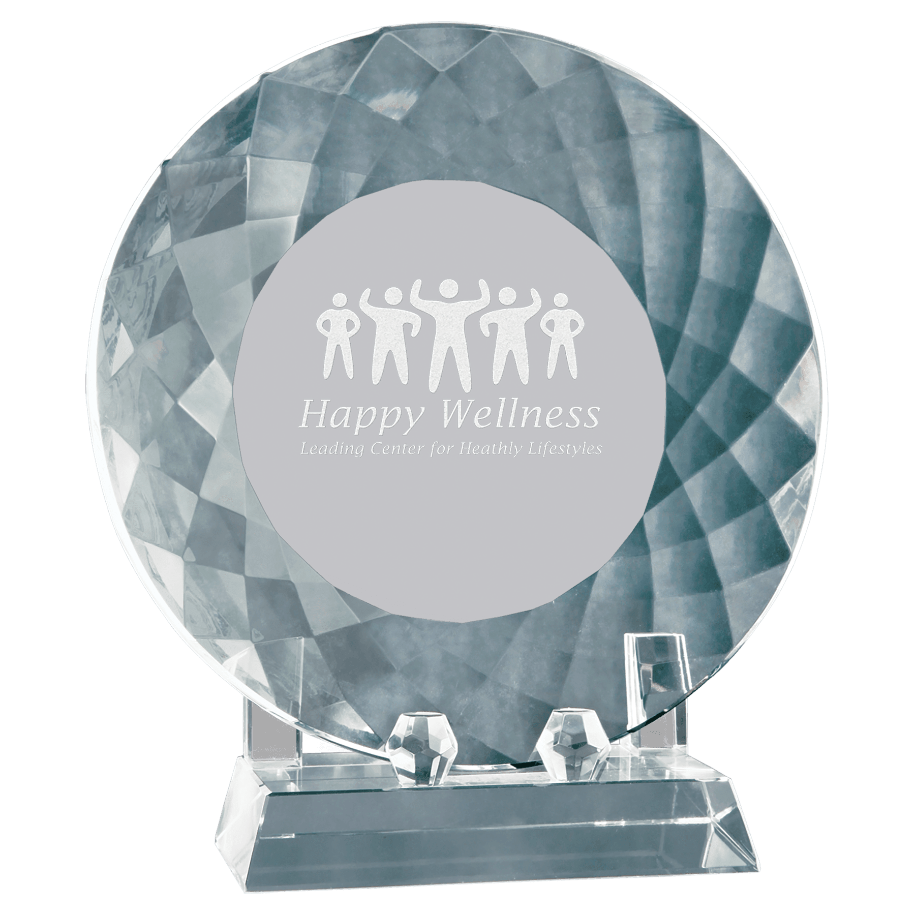 7 3/4" Crystal Plate with Base