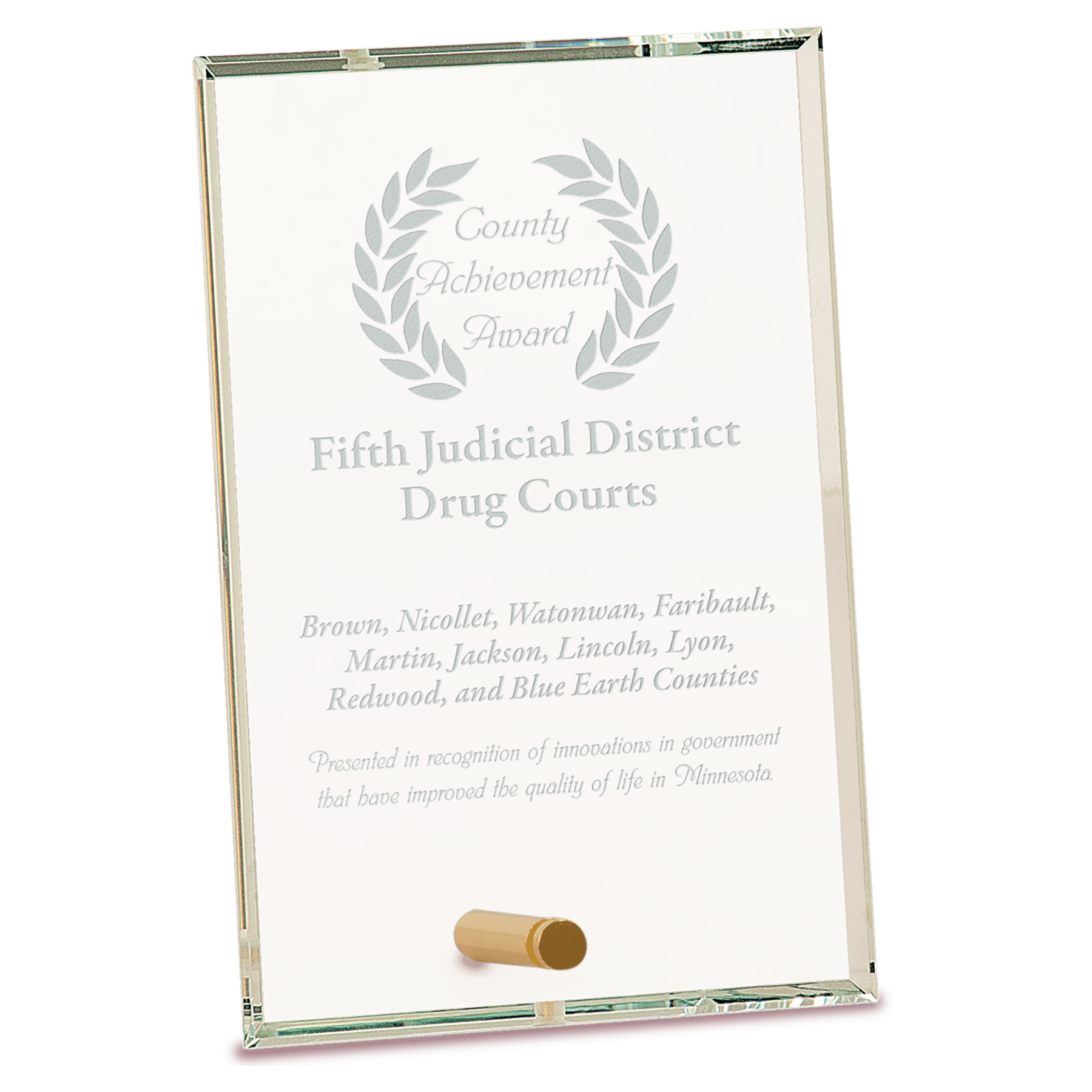 4" x 6" Clear Rectangle CrystalEdge Glass