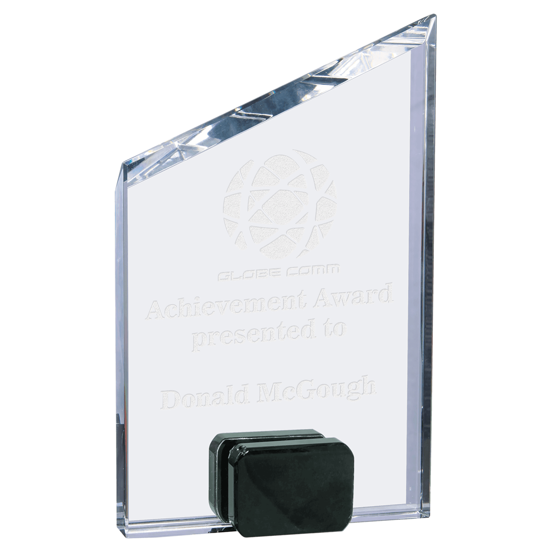 8" Crystal Peak with Black Crystal Base