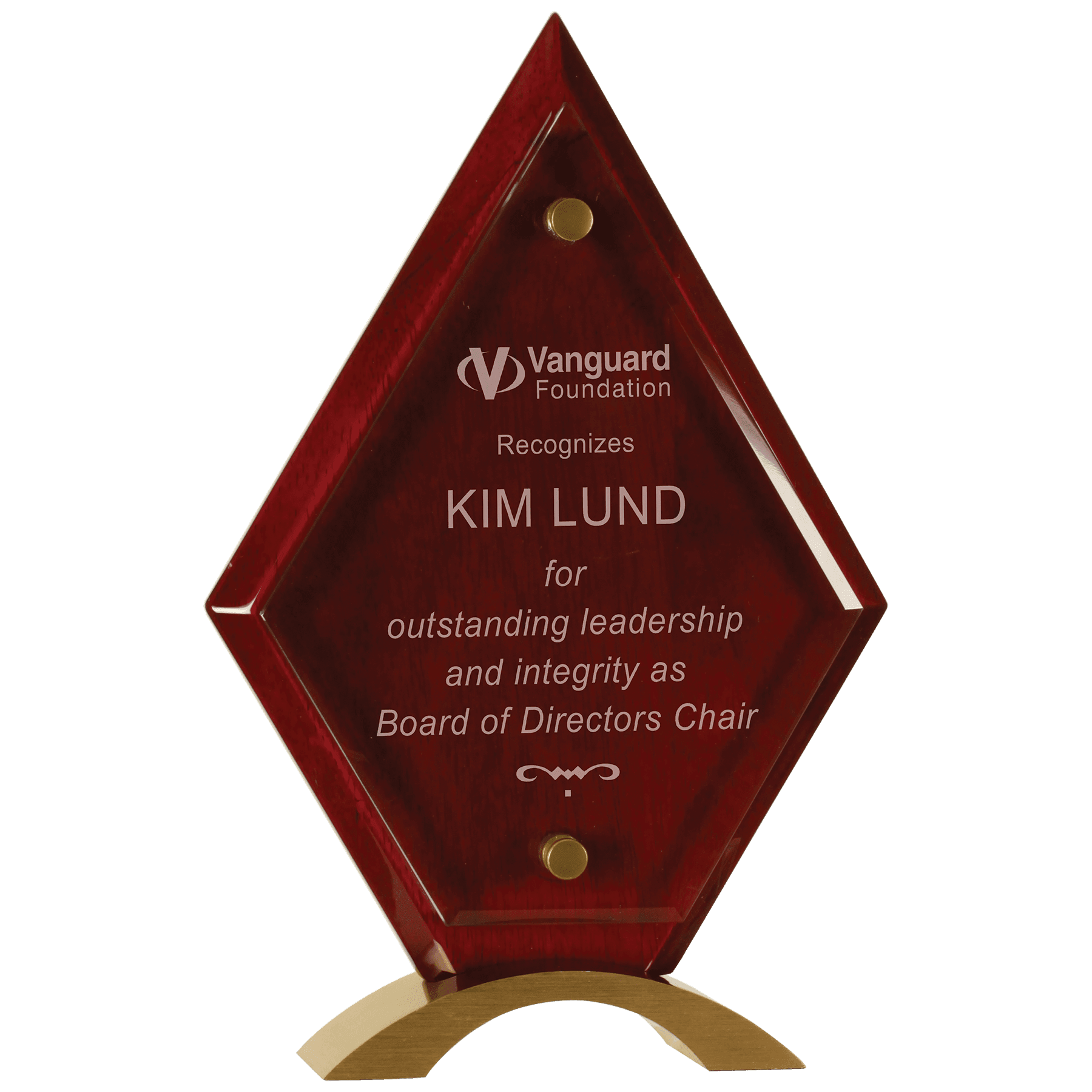 10" Diamond Rosewood Piano Finish Floating Jade Glass Standup