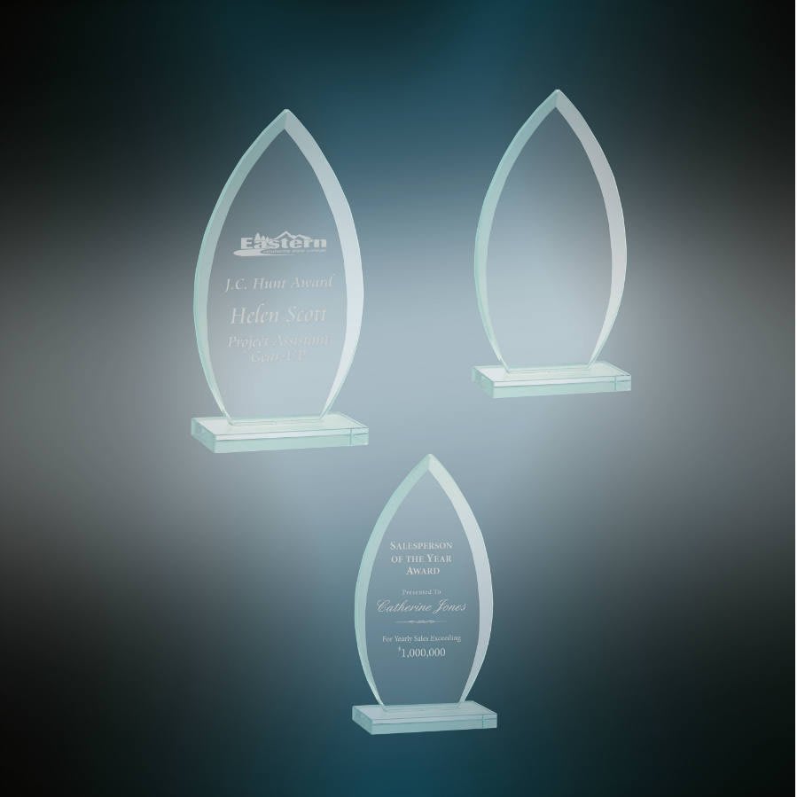 Oval Jade Glass Sample Set