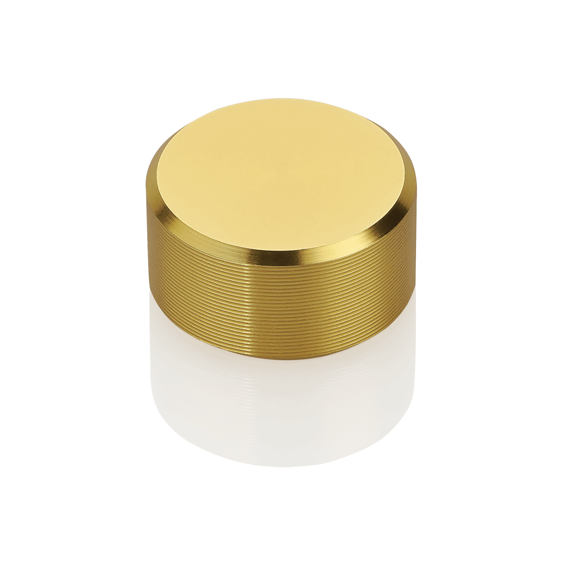 .63" Diameter Satin Gold Screw Cap Stand Offs    PCKGD 4 PCS-PRICE BY PC